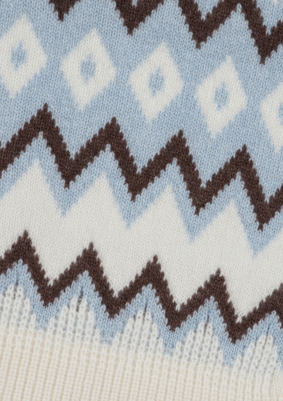 Scarf in Snow & Blue Nordic Mix