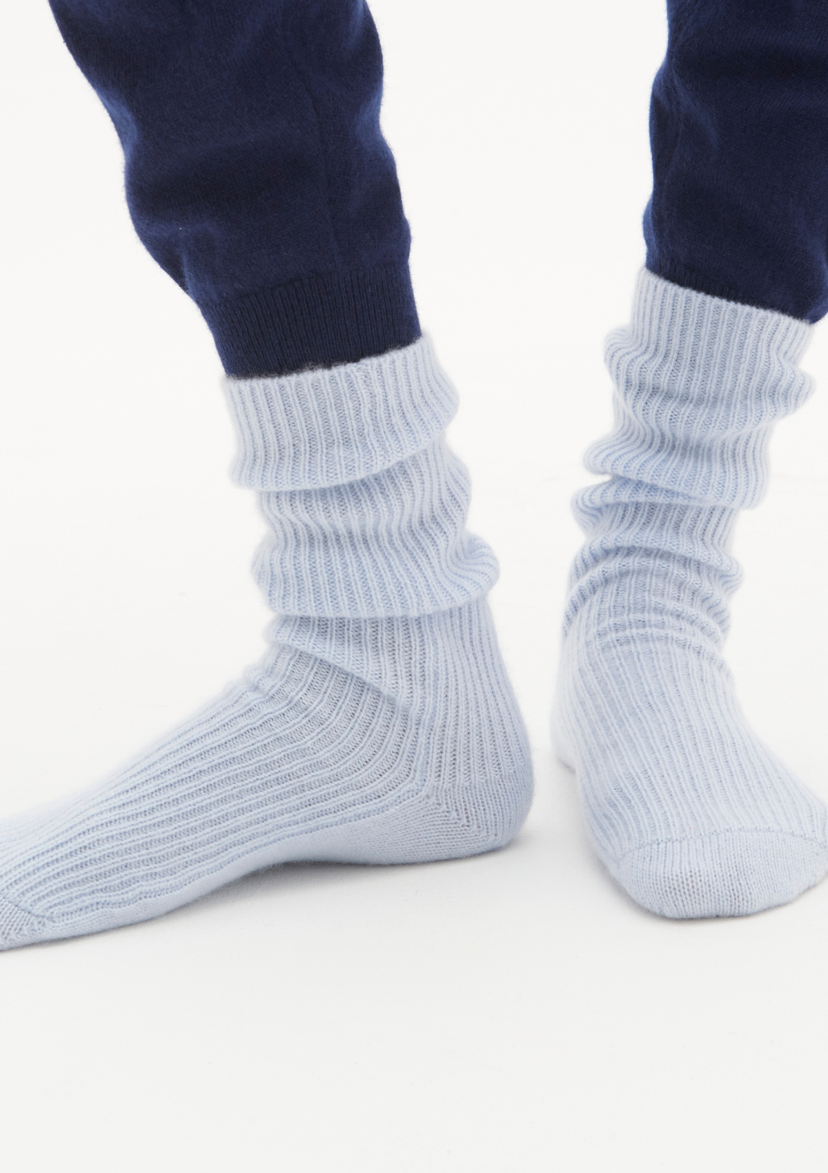 Cashmere Sock in Whisper Blue