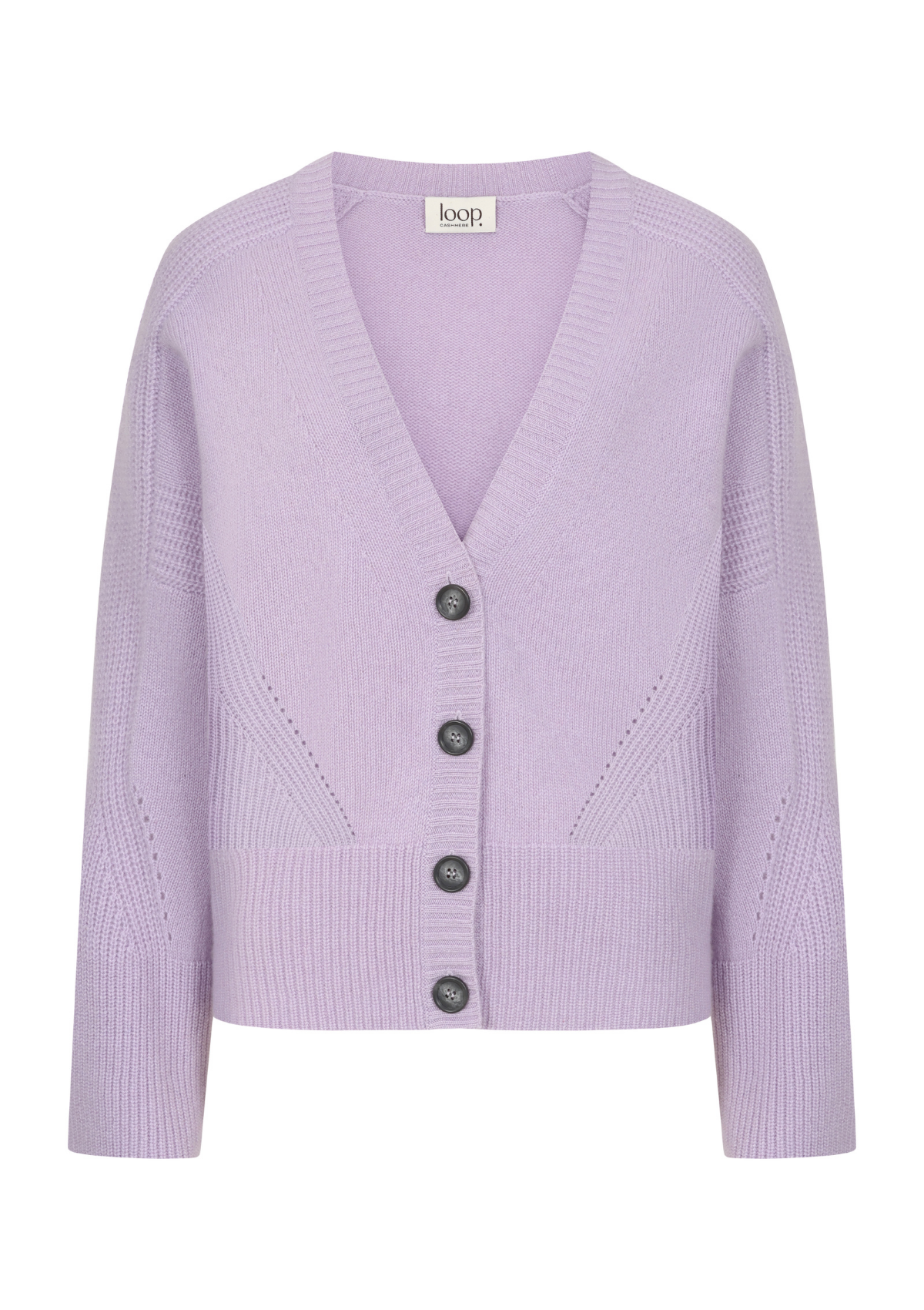 Cashmere Lofty Cardigan in Siberian Lilac