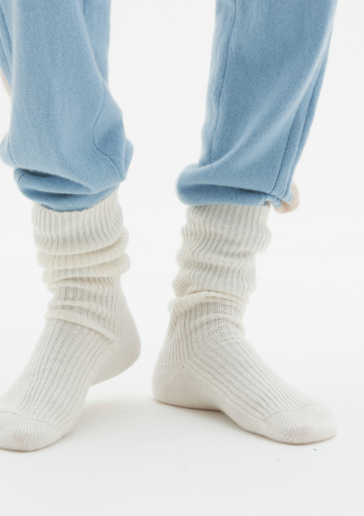 Cashmere Sock in Snow White