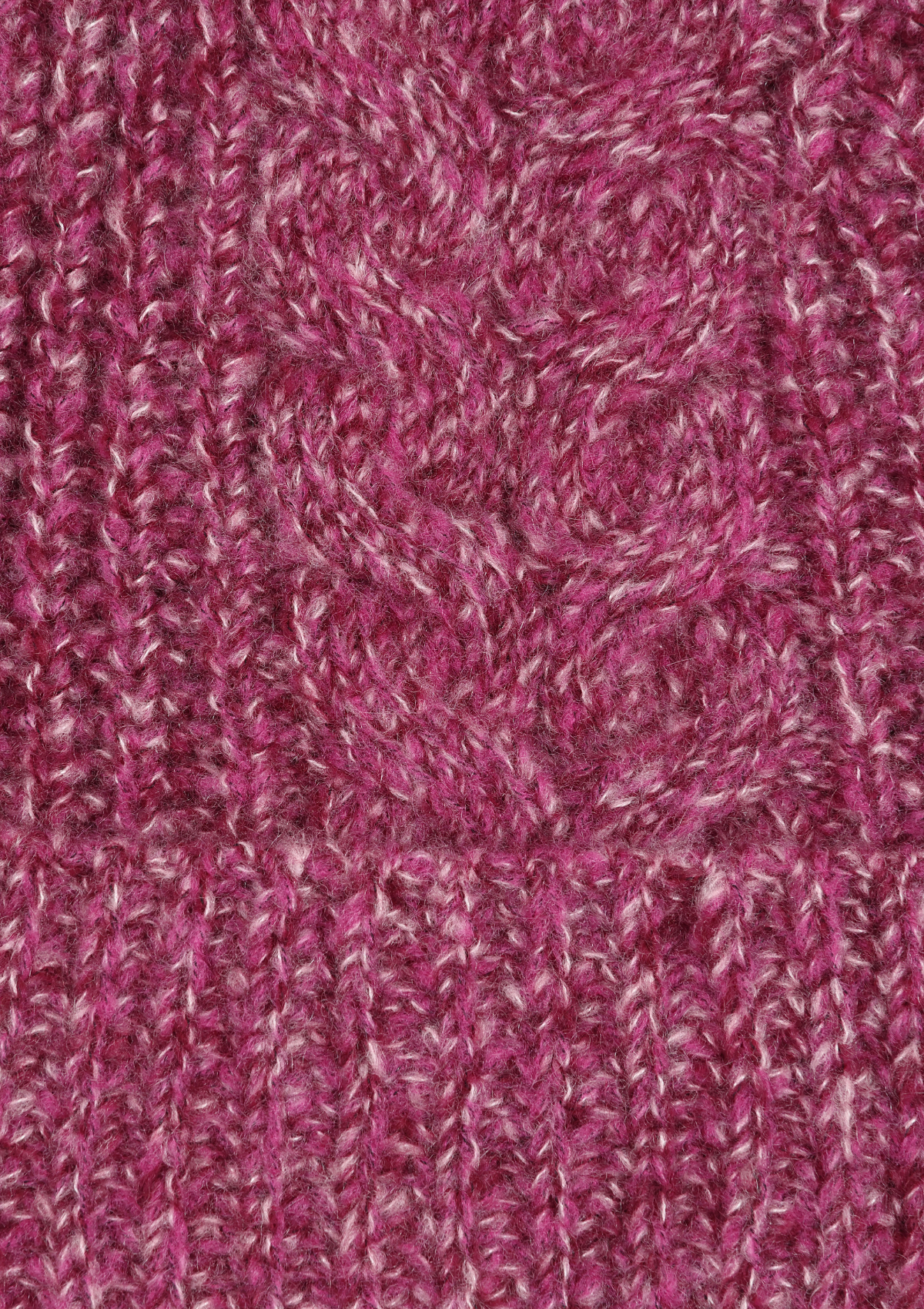 Silk & Cashmere Cable Beanie in Carlita Pink