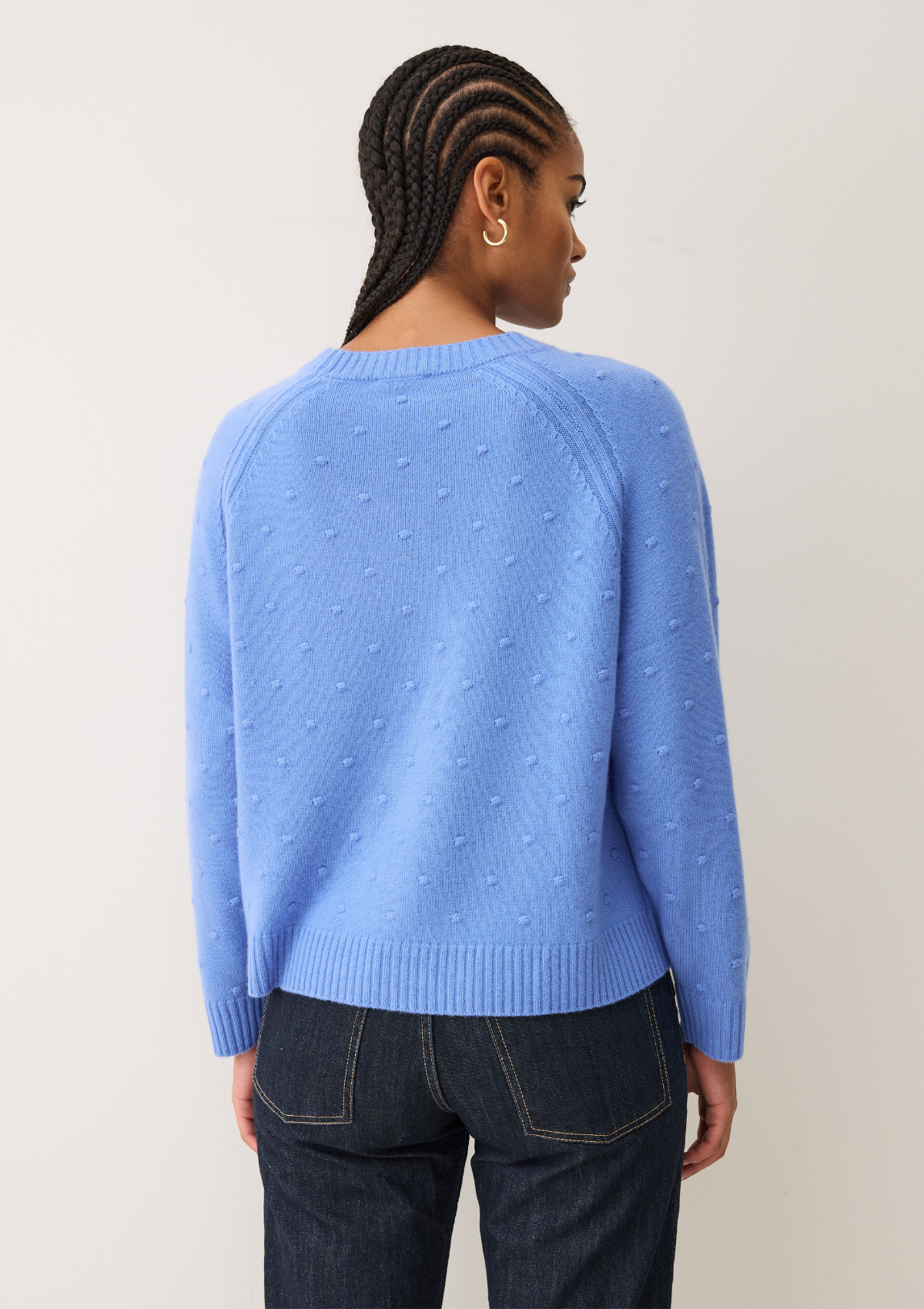 Bobble Sweater in Cornflower Blue