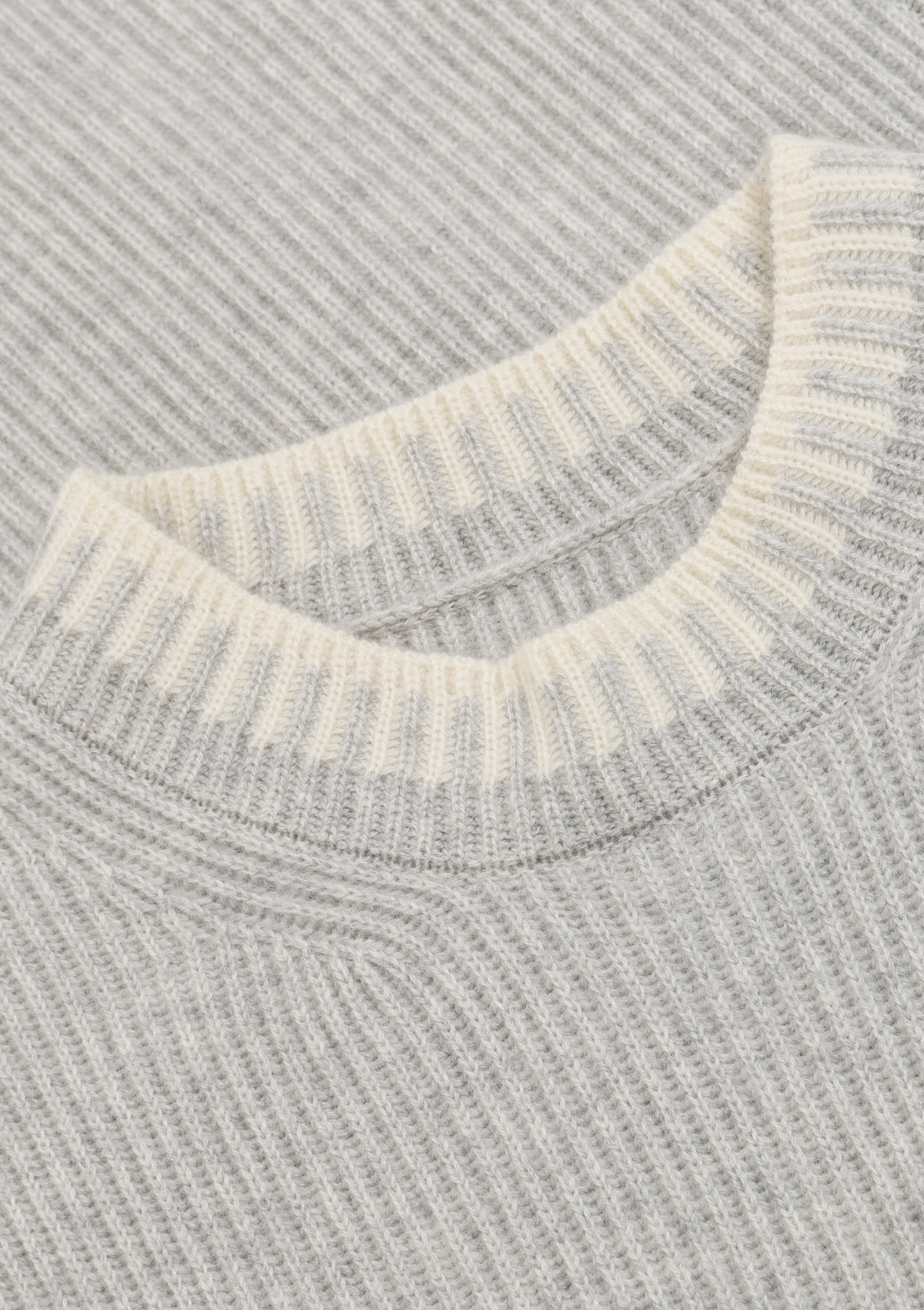 Ribbed Stitch Detail Tank Top in Mist Grey