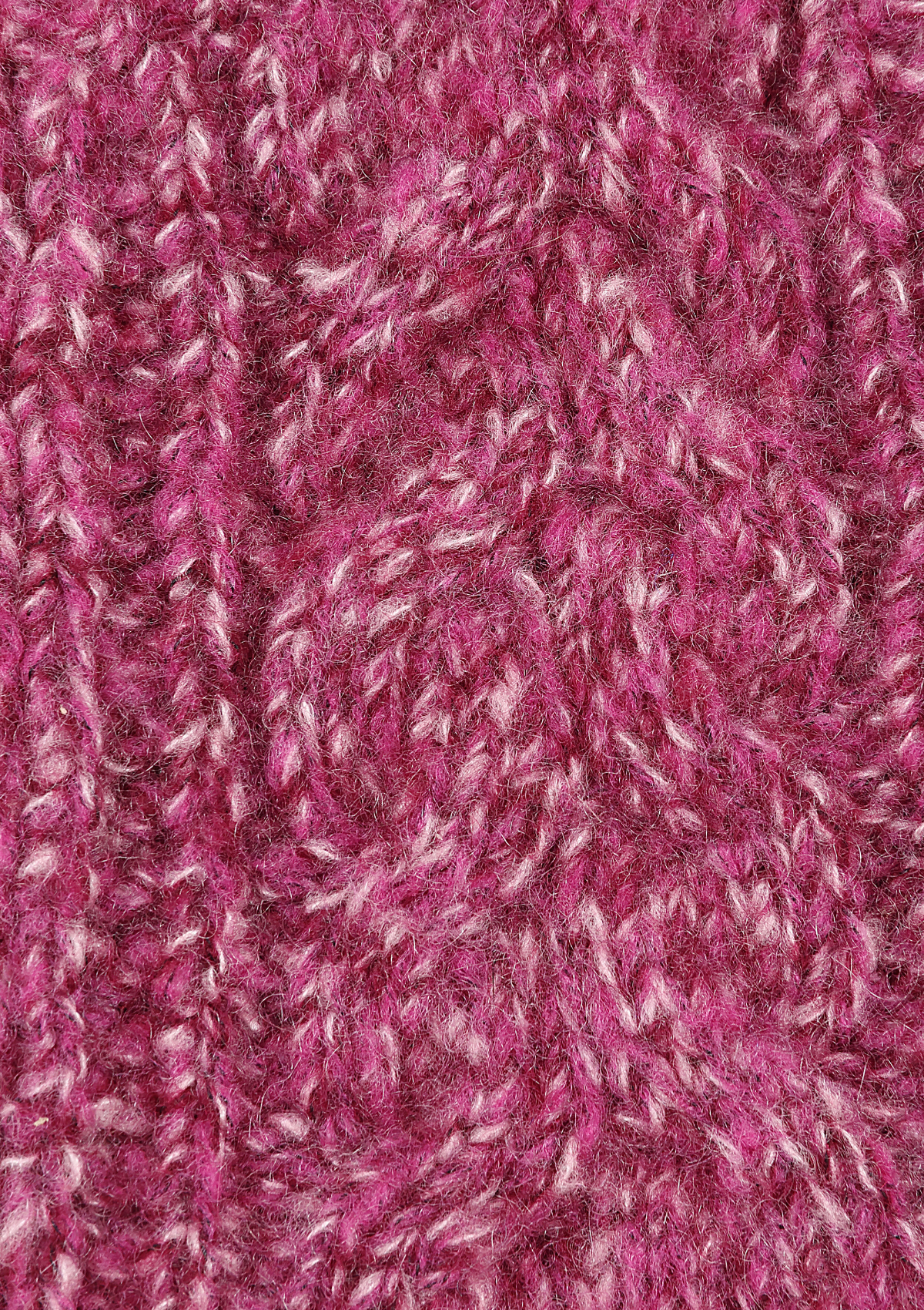 Silk & Cashmere Cable Mitt in Carlita Pink