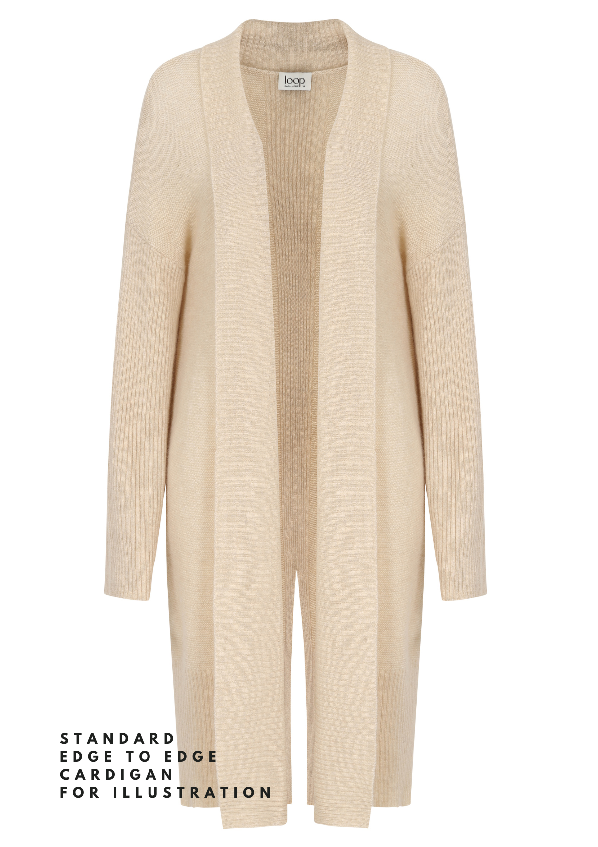Cashmere Edge To Edge Cardigan - Made to Order