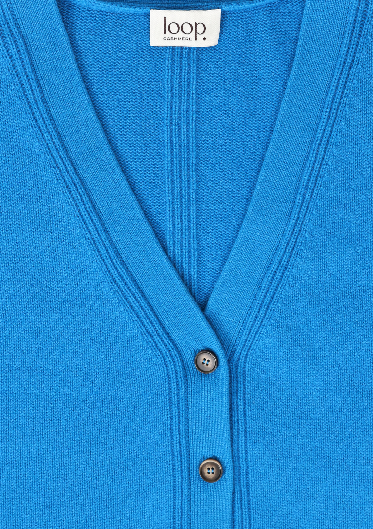 Lofty Cashmere Cardigan in Jetstream Blue