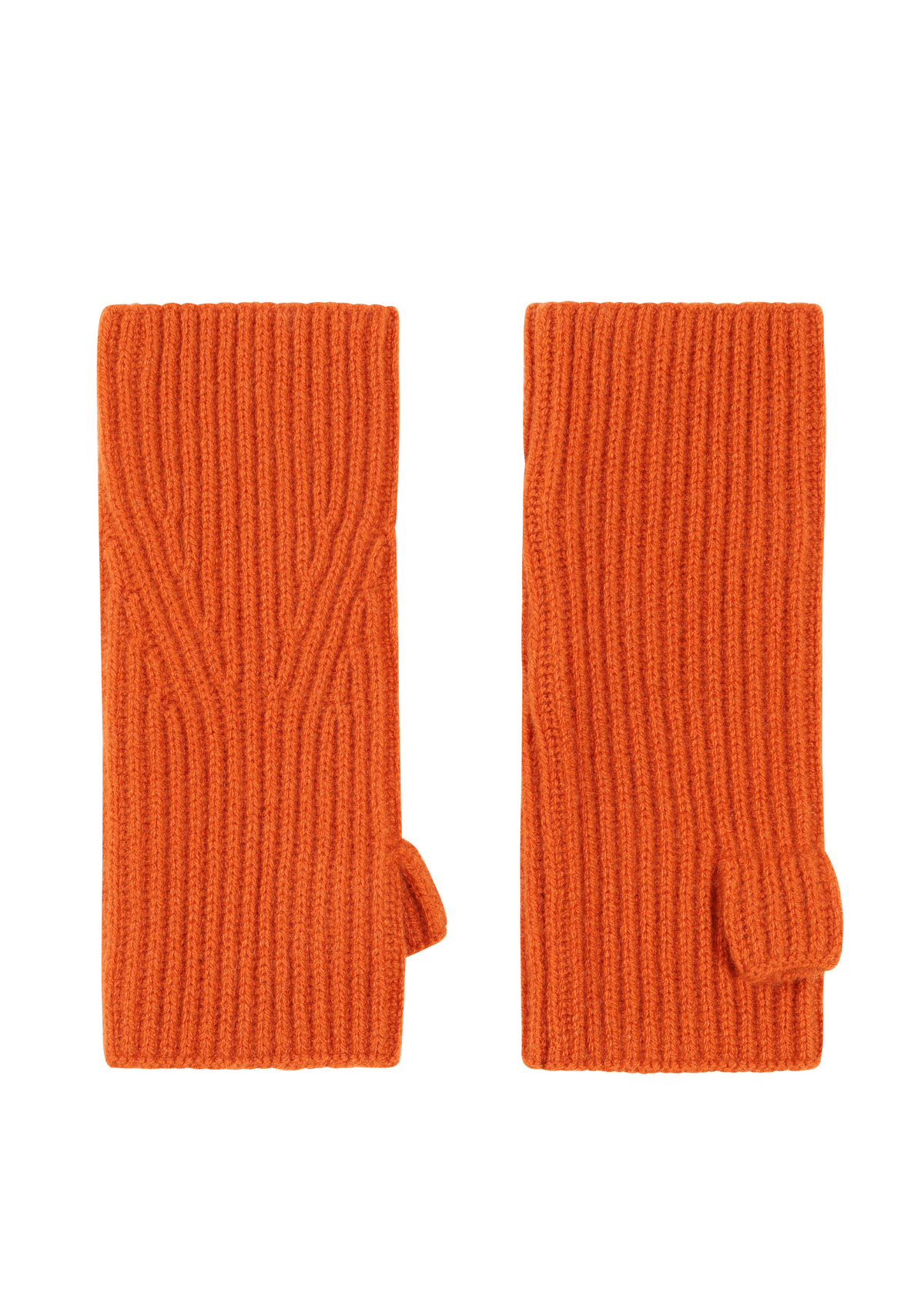Cashmere Mitt in Marmalade Orange