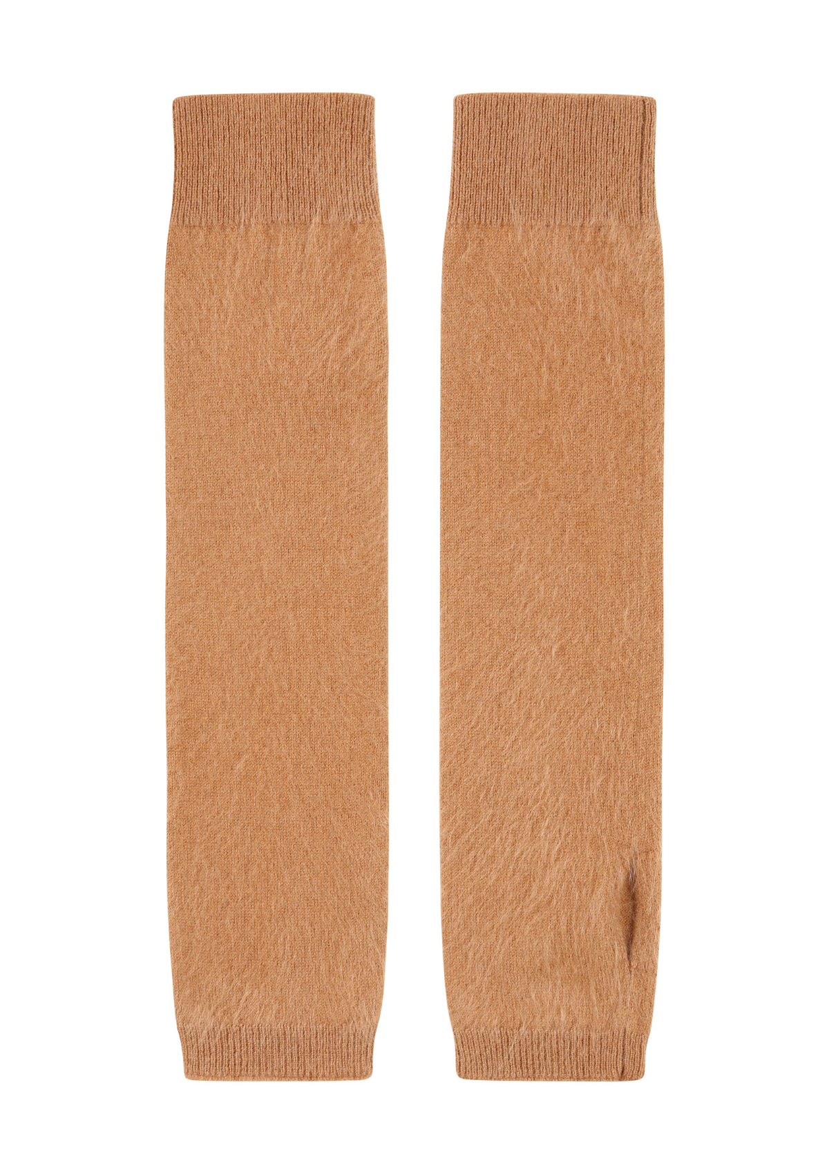 Brushed Mitts in Earth Brown