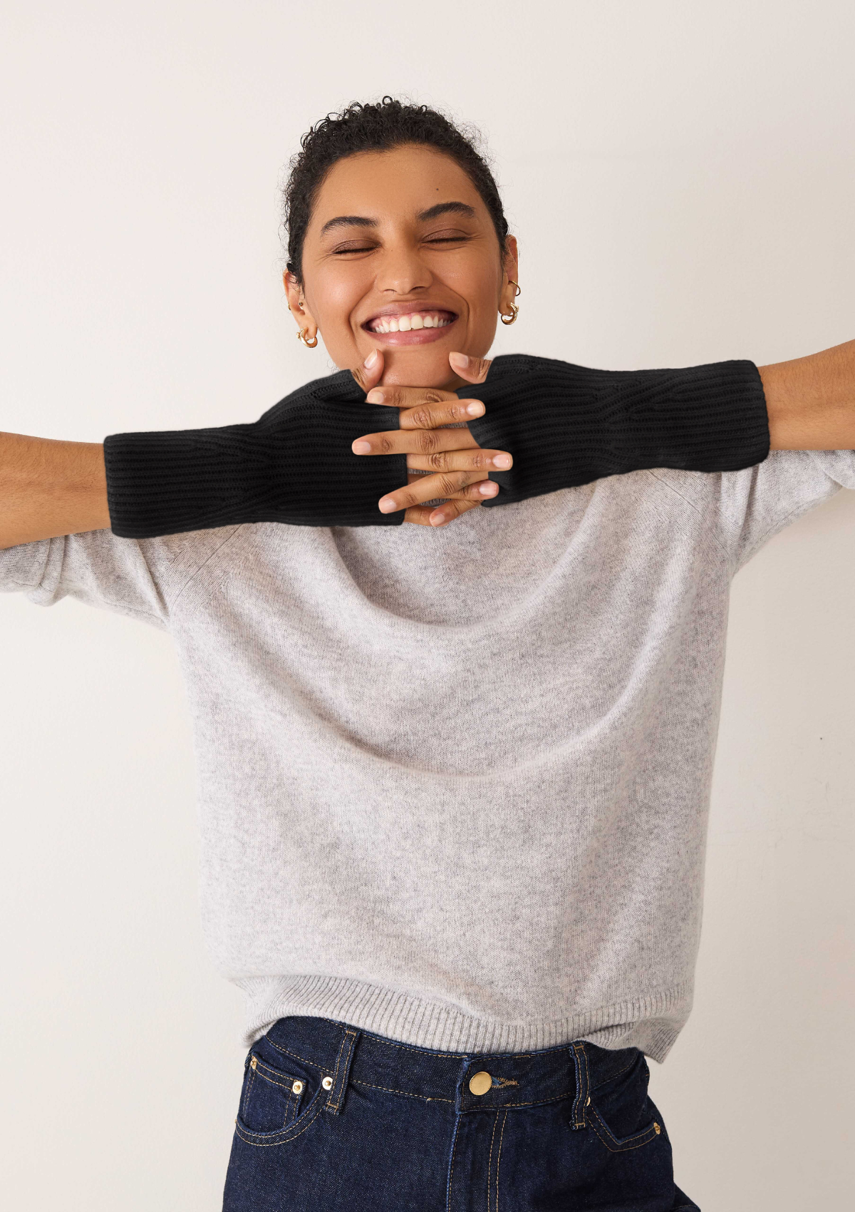 Cashmere Mitt in Black