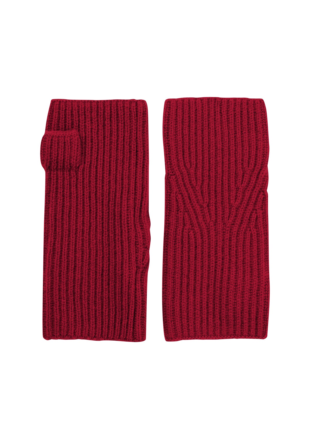 Cashmere Mitt in Garnet Red