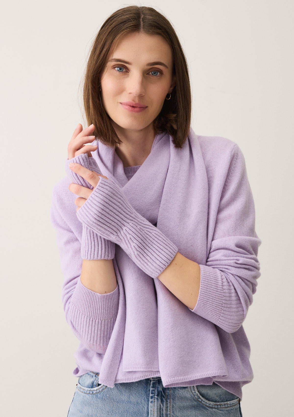 Cashmere Mitt in Siberian Lilac