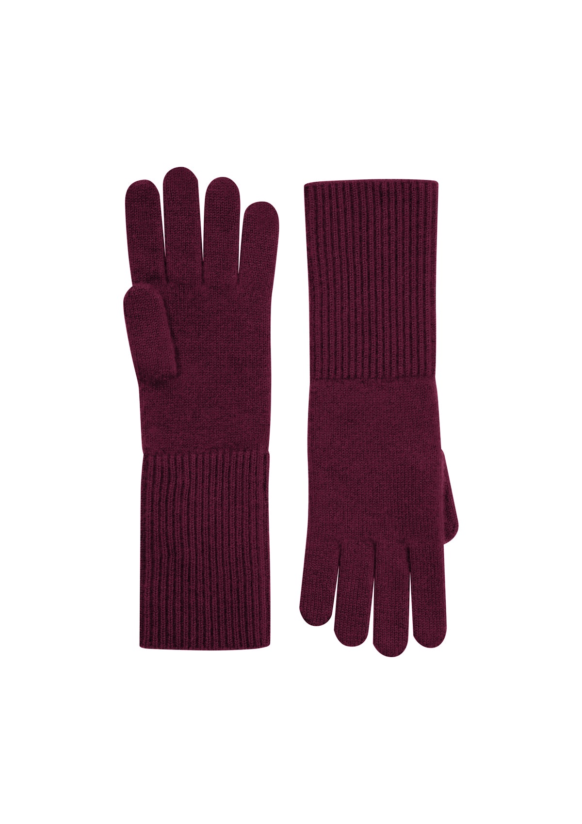 Cashmere Glove in Barolo Red