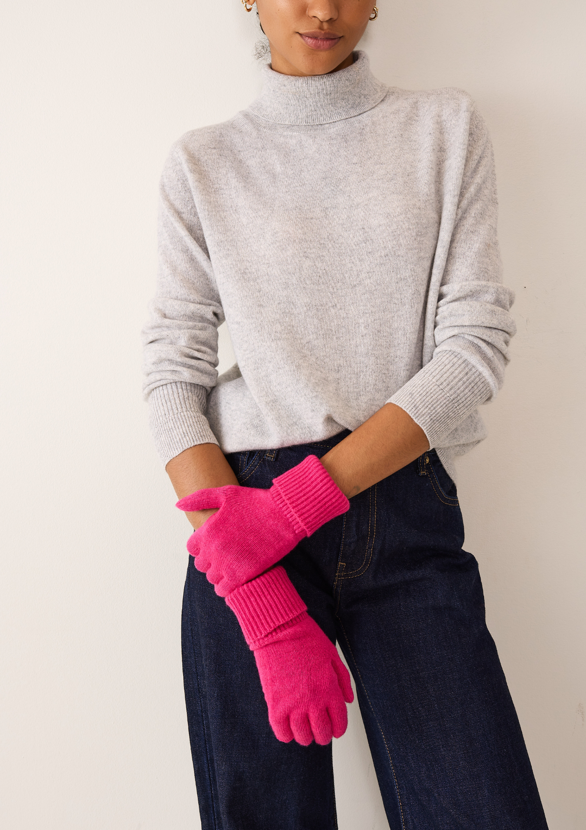 Cashmere Glove in Rose Pink