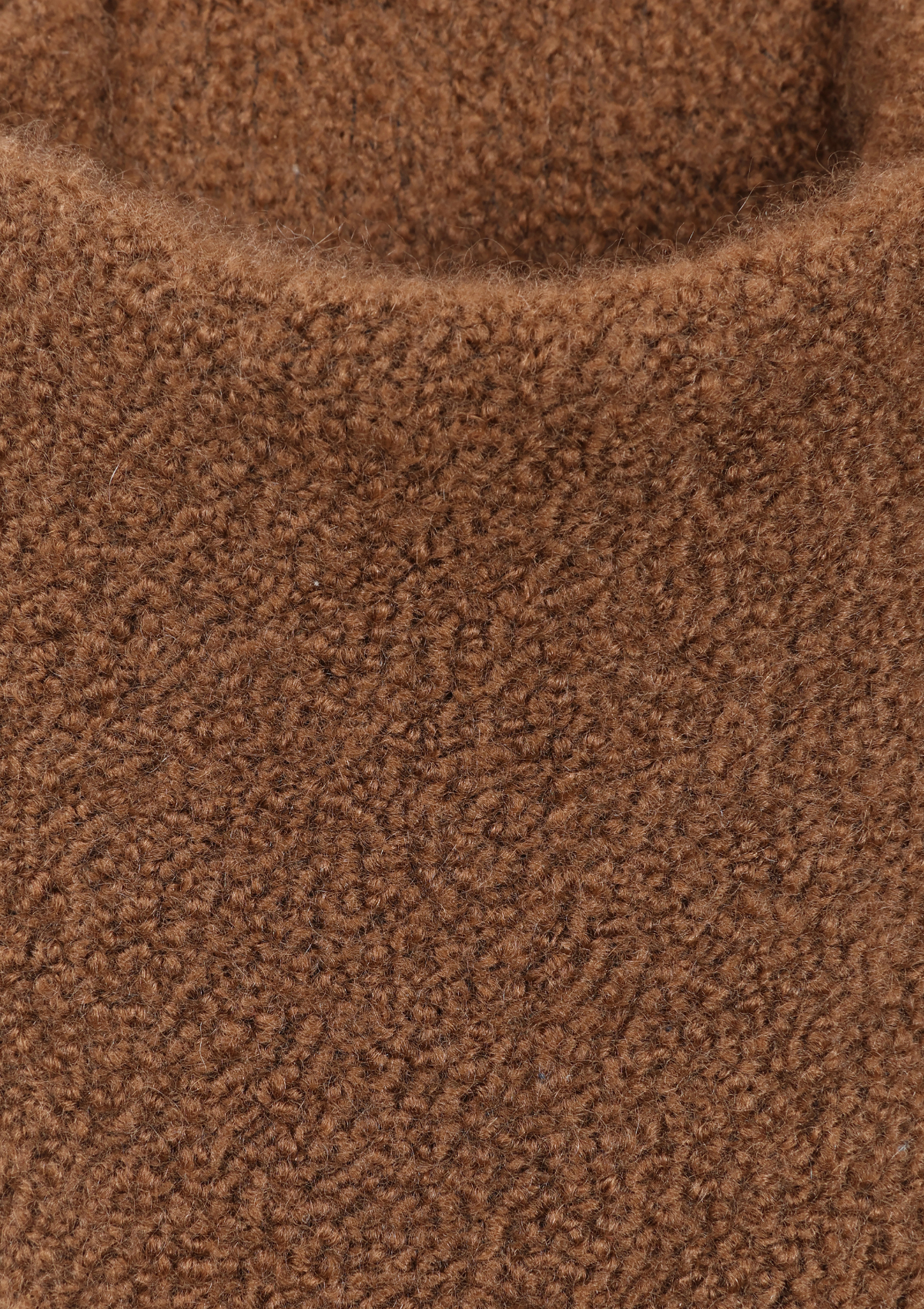 Boucle Cashmere Slippers in Syrup Brown