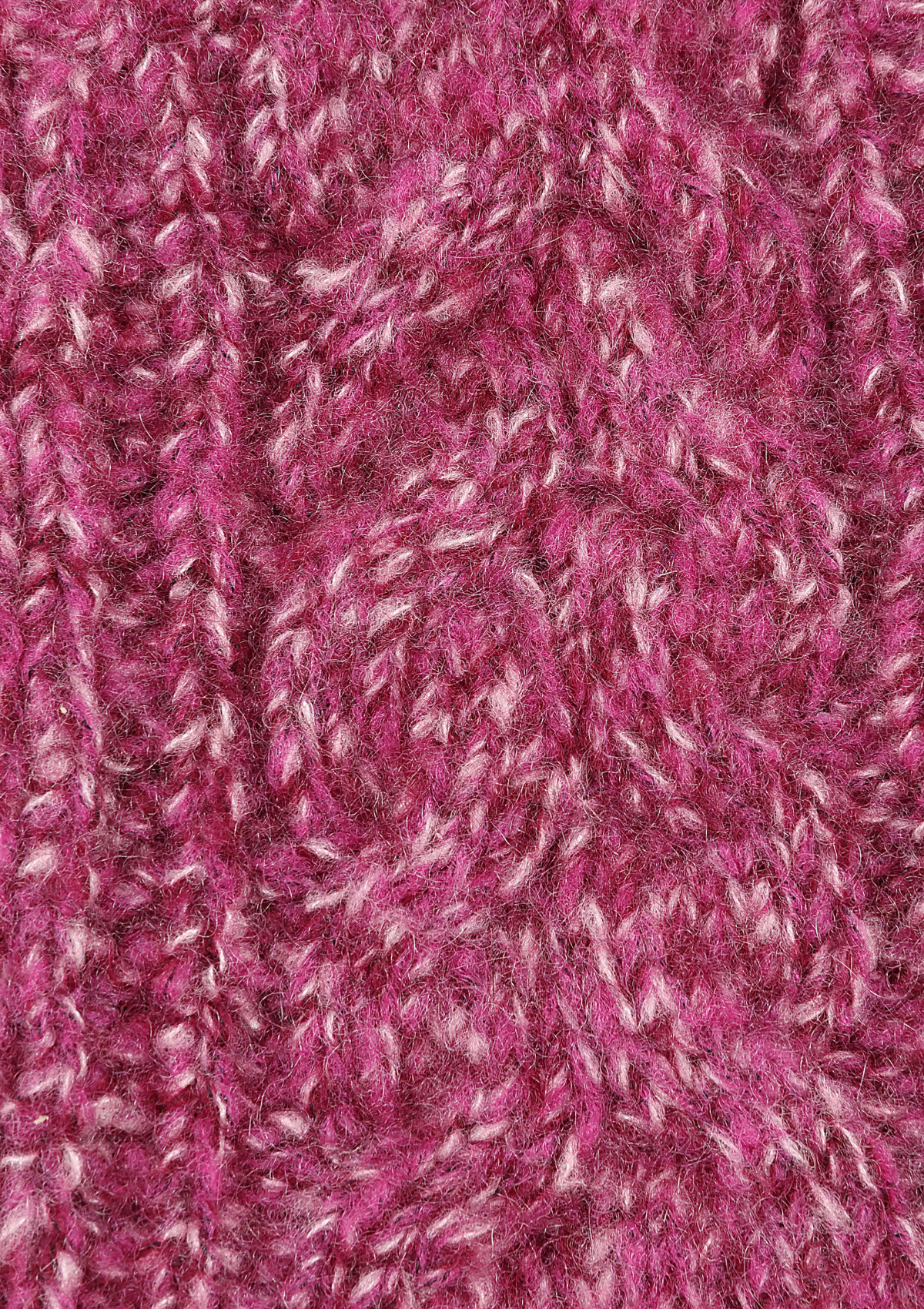 Silk & Cashmere Cable Mitt in Carlita Pink