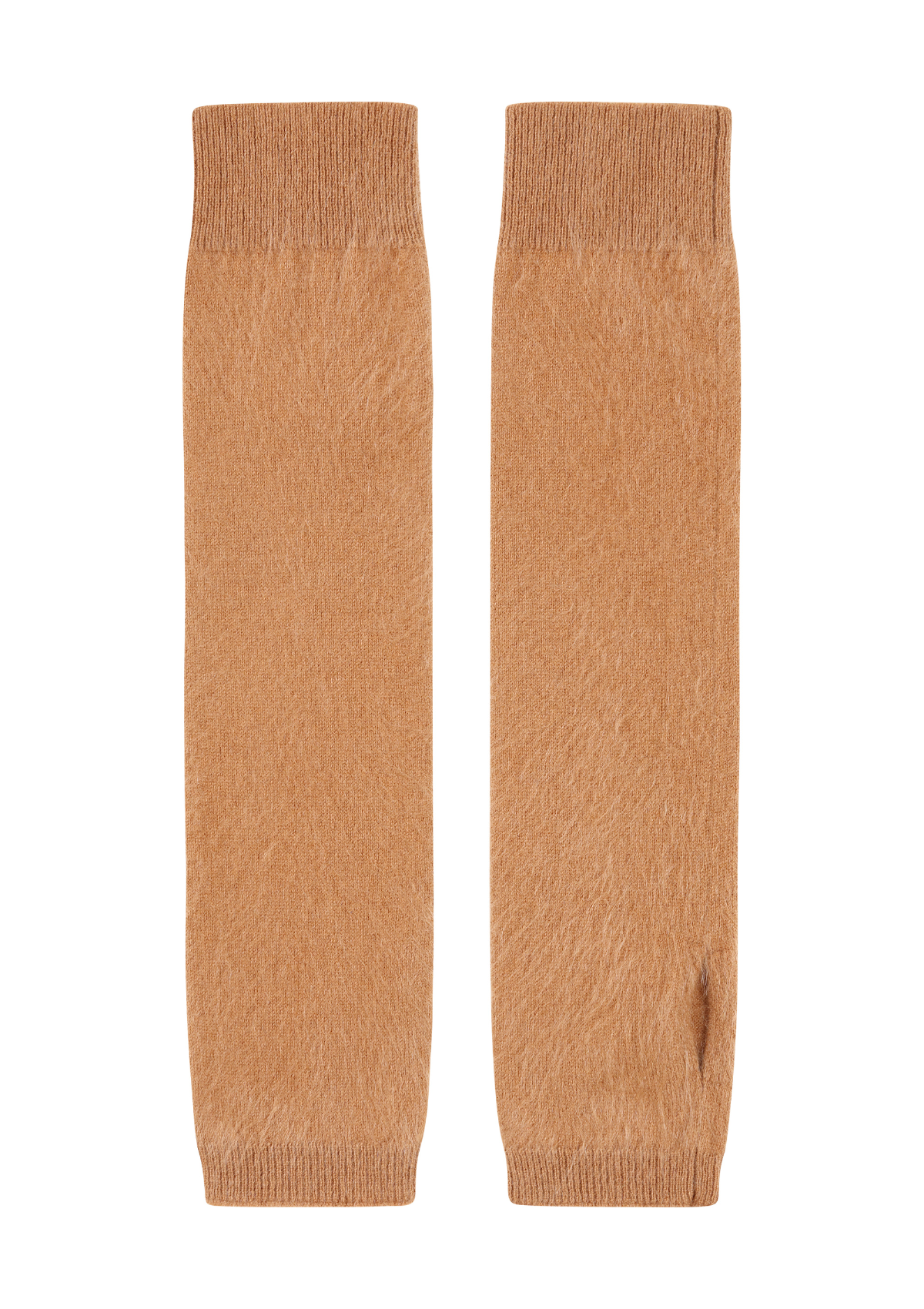 Brushed Mitts in Earth Brown