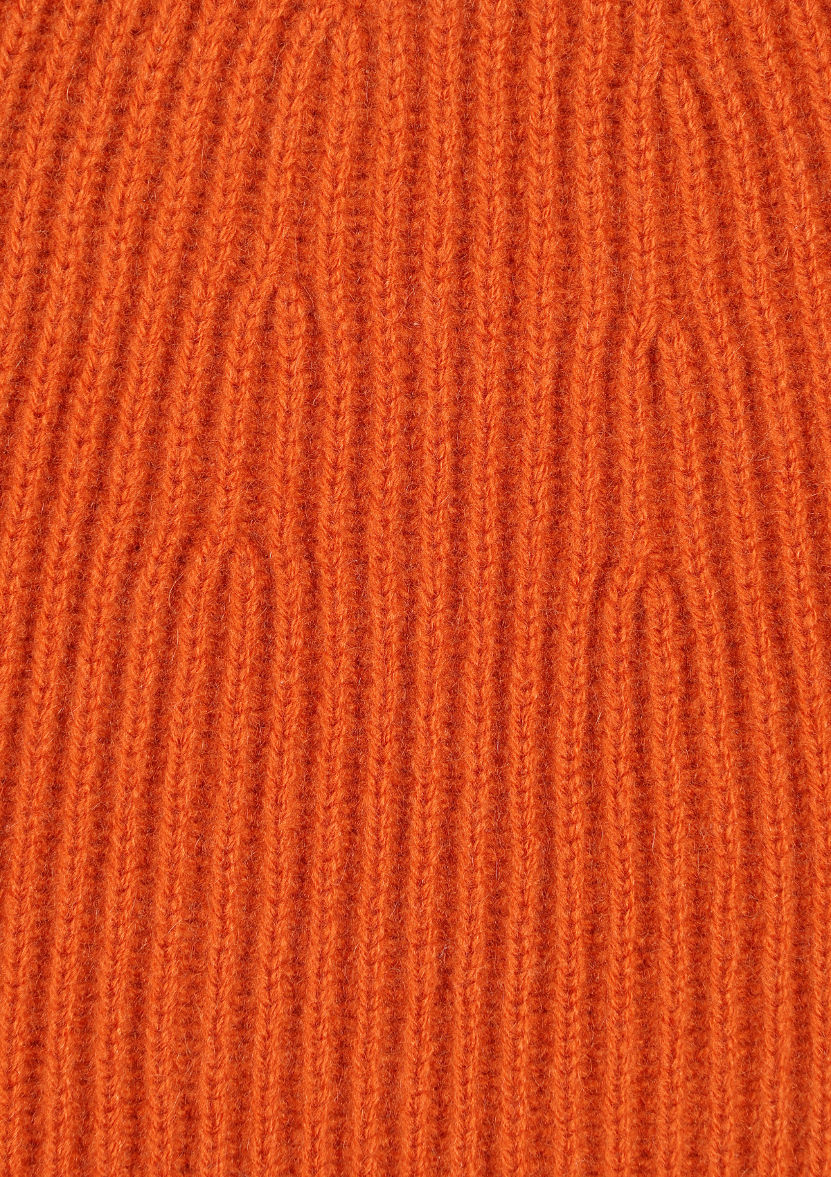 Cashmere Beanie in Marmalade Orange