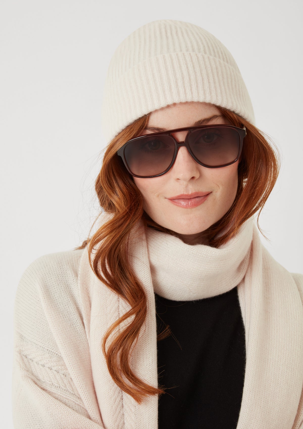 New Cashmere Beanie in Feather