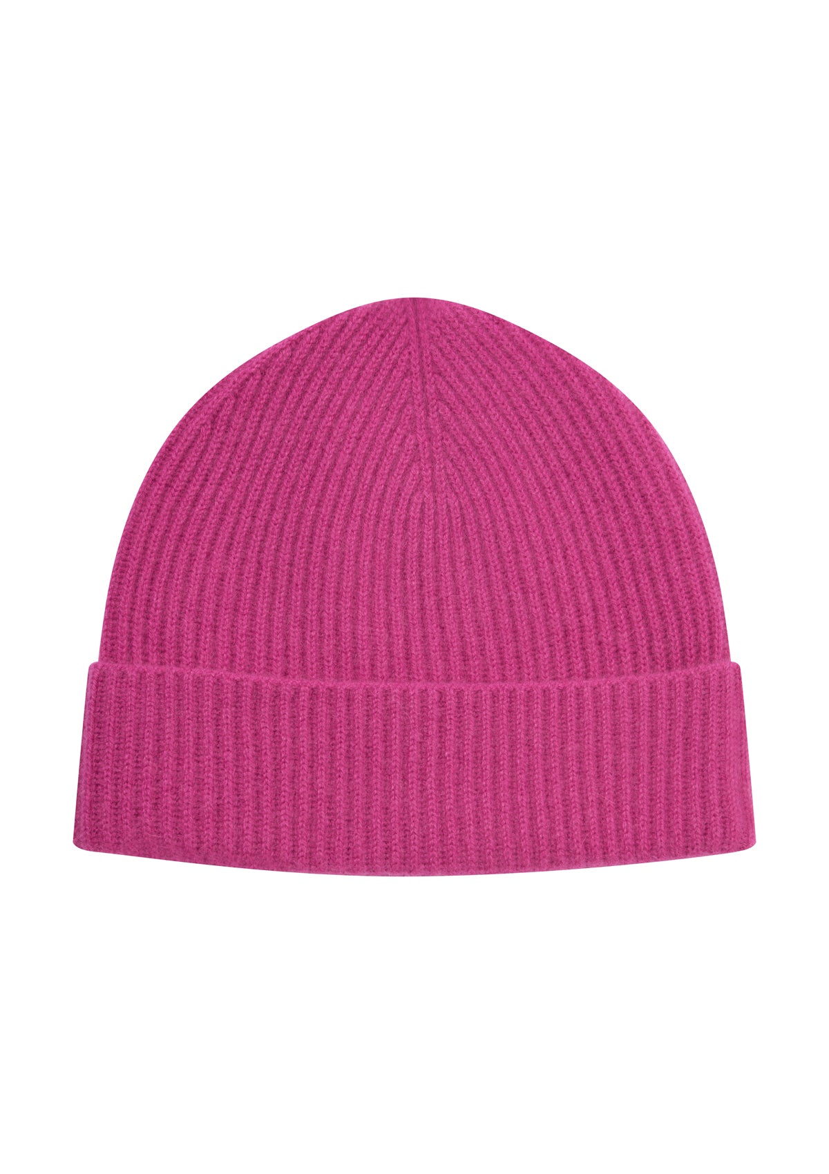New Cashmere Beanie in Morello Pink