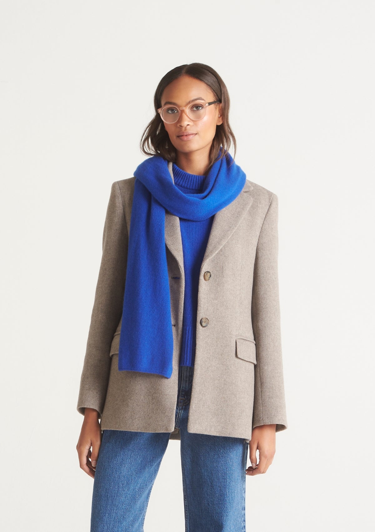 Lofty Cashmere Scarf in Klein Blue