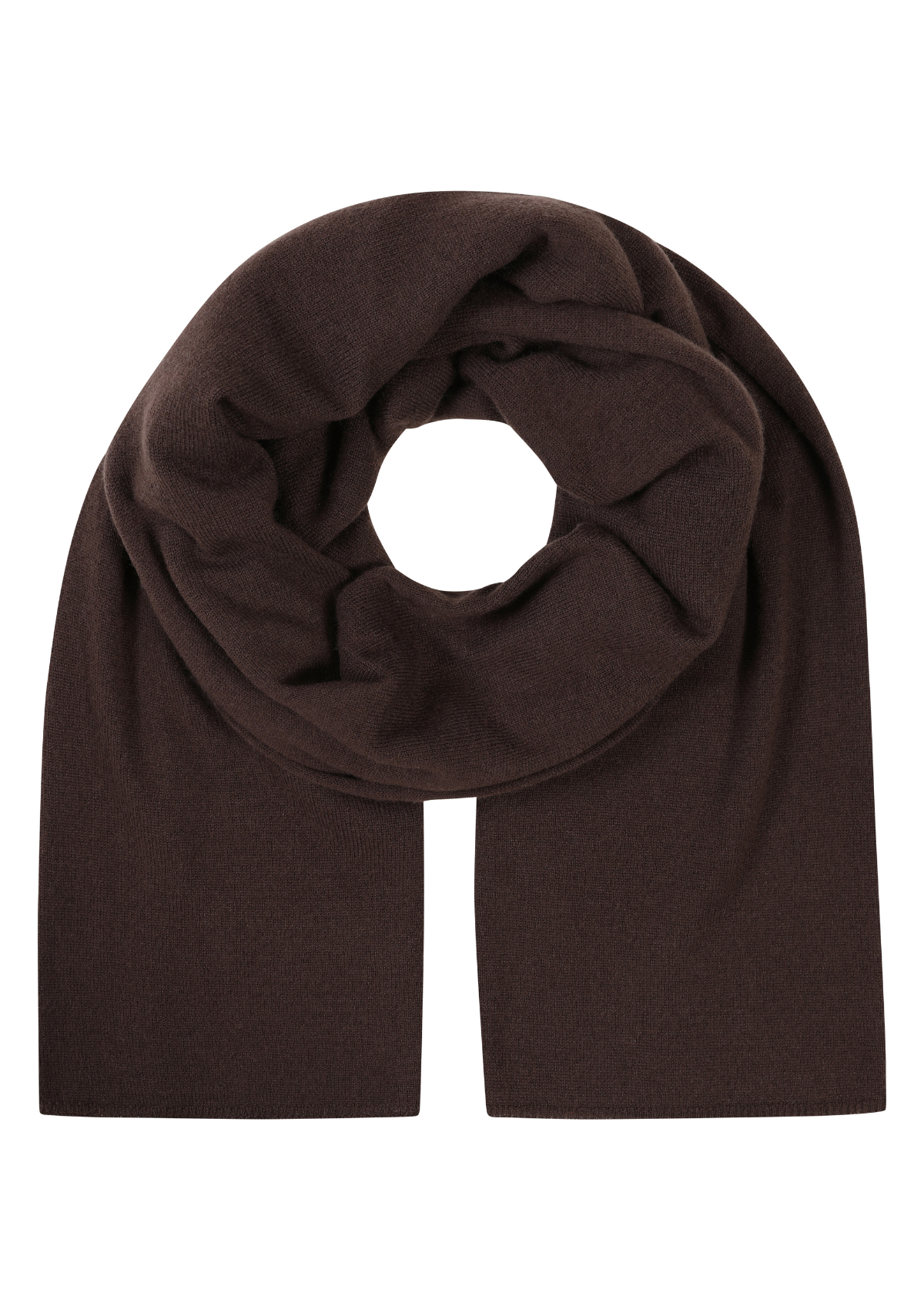 Cashmere Lofty Blanket Scarf in Americano Brown