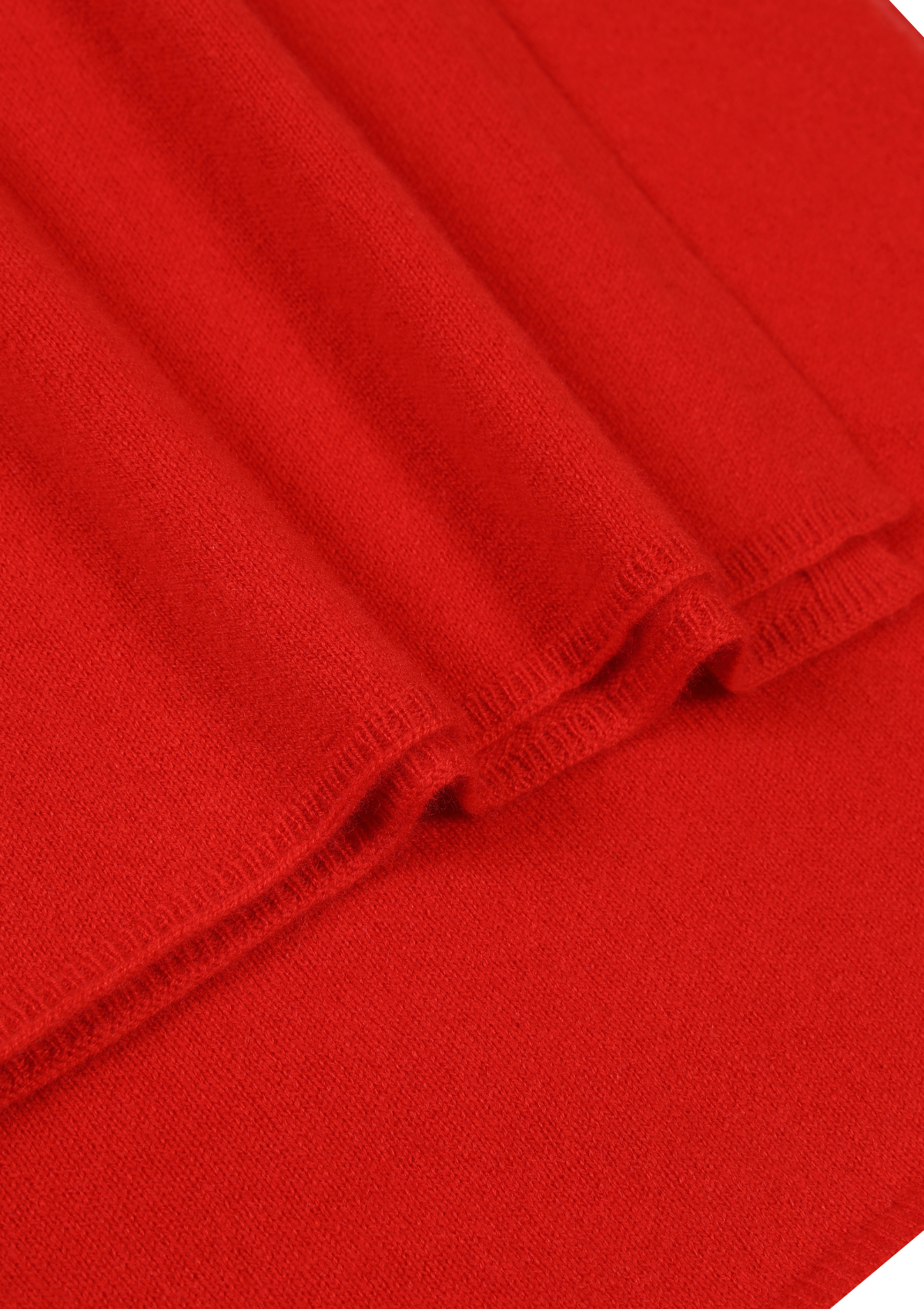 Cashmere Lofty Blanket Scarf in Tomato Red
