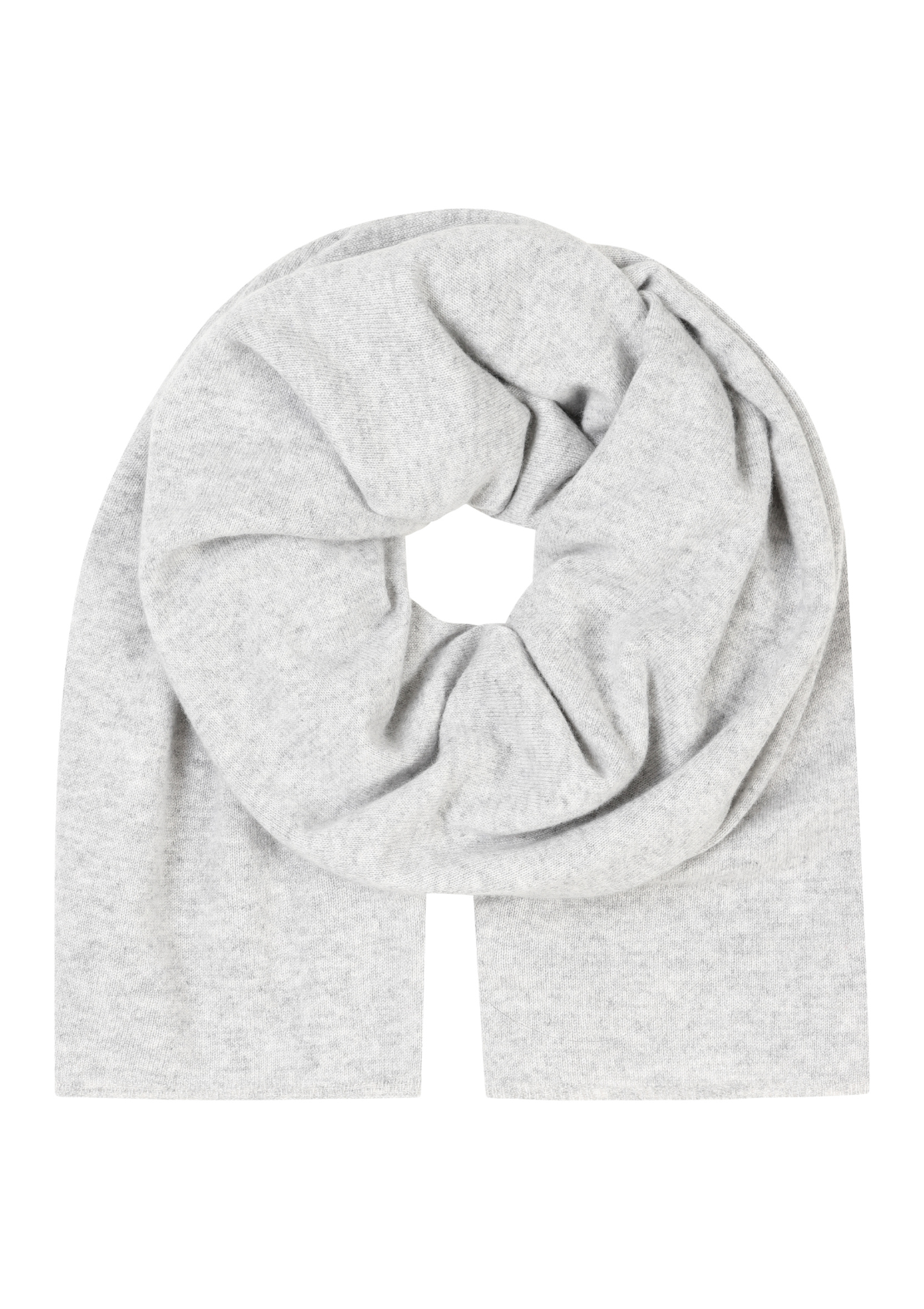 Cashmere Lofty Blanket Scarf in Foggy Grey