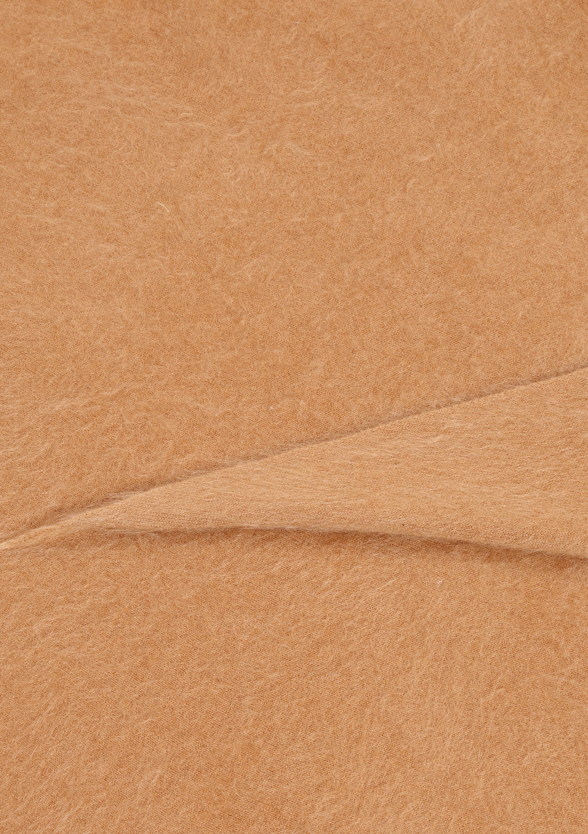 Brushed Triangle Cashmere Scarf in Earth Brown