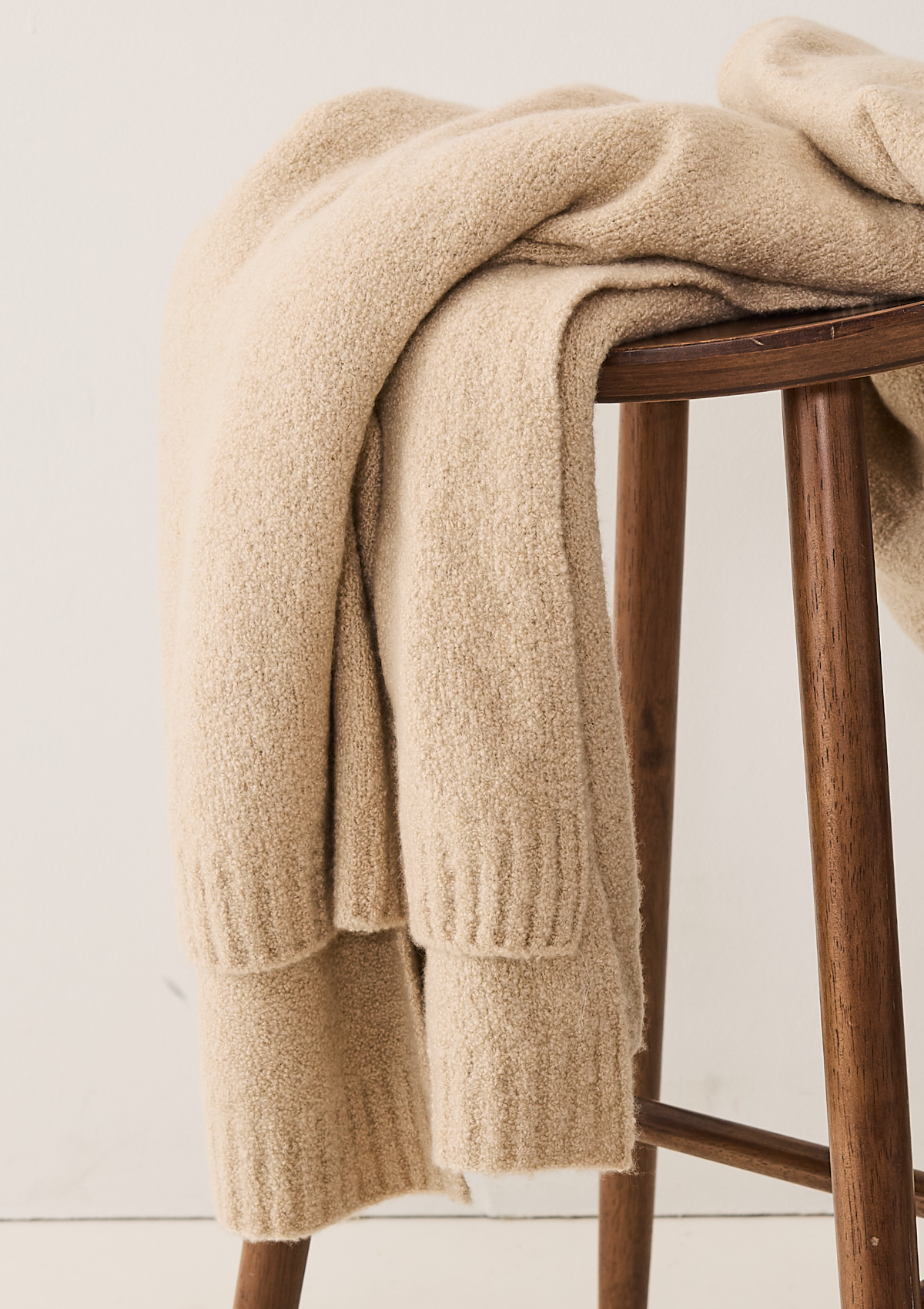 Boucle Blanket in Smoke Beige