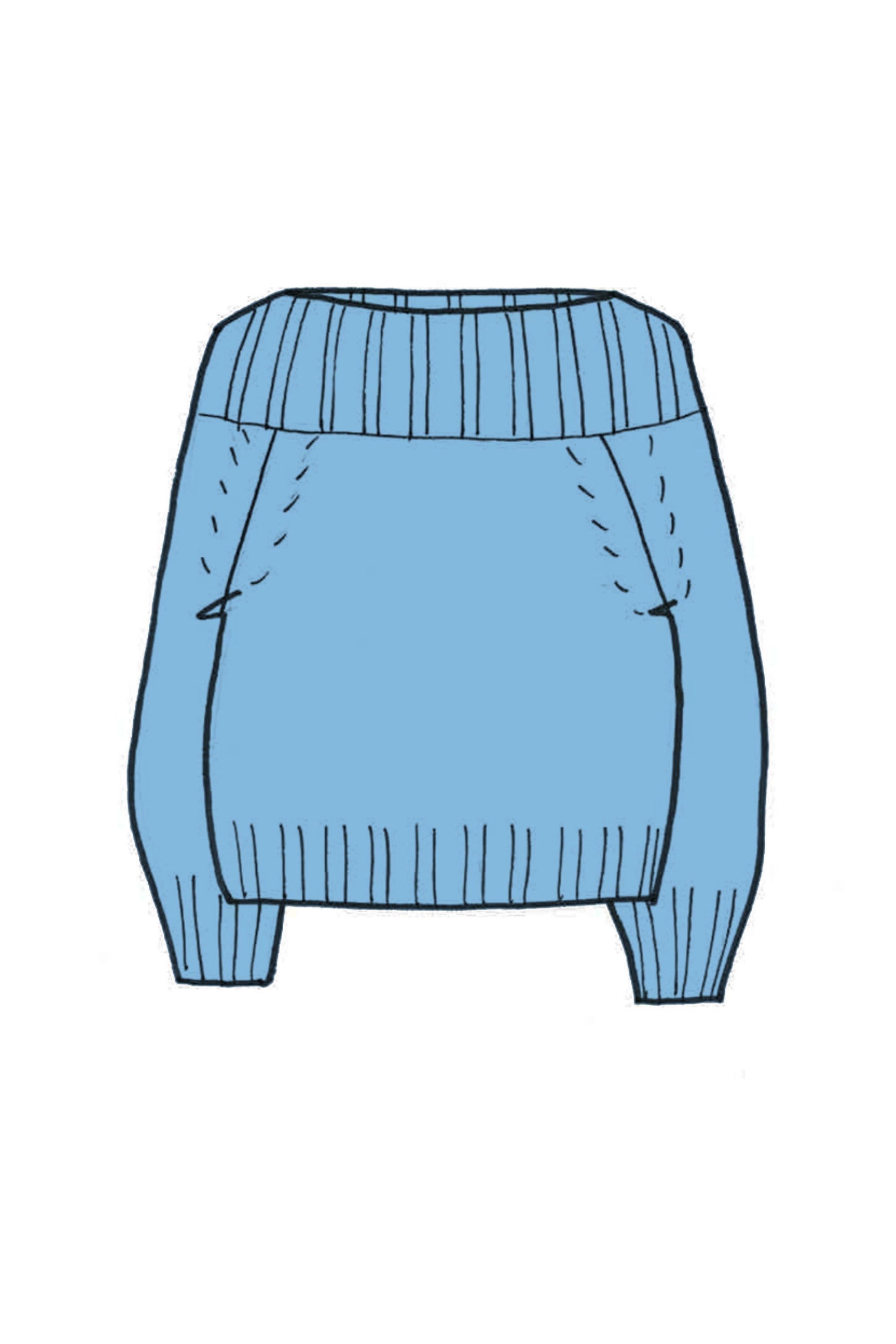 Cashmere Boat Neck Sweater - Made to Order