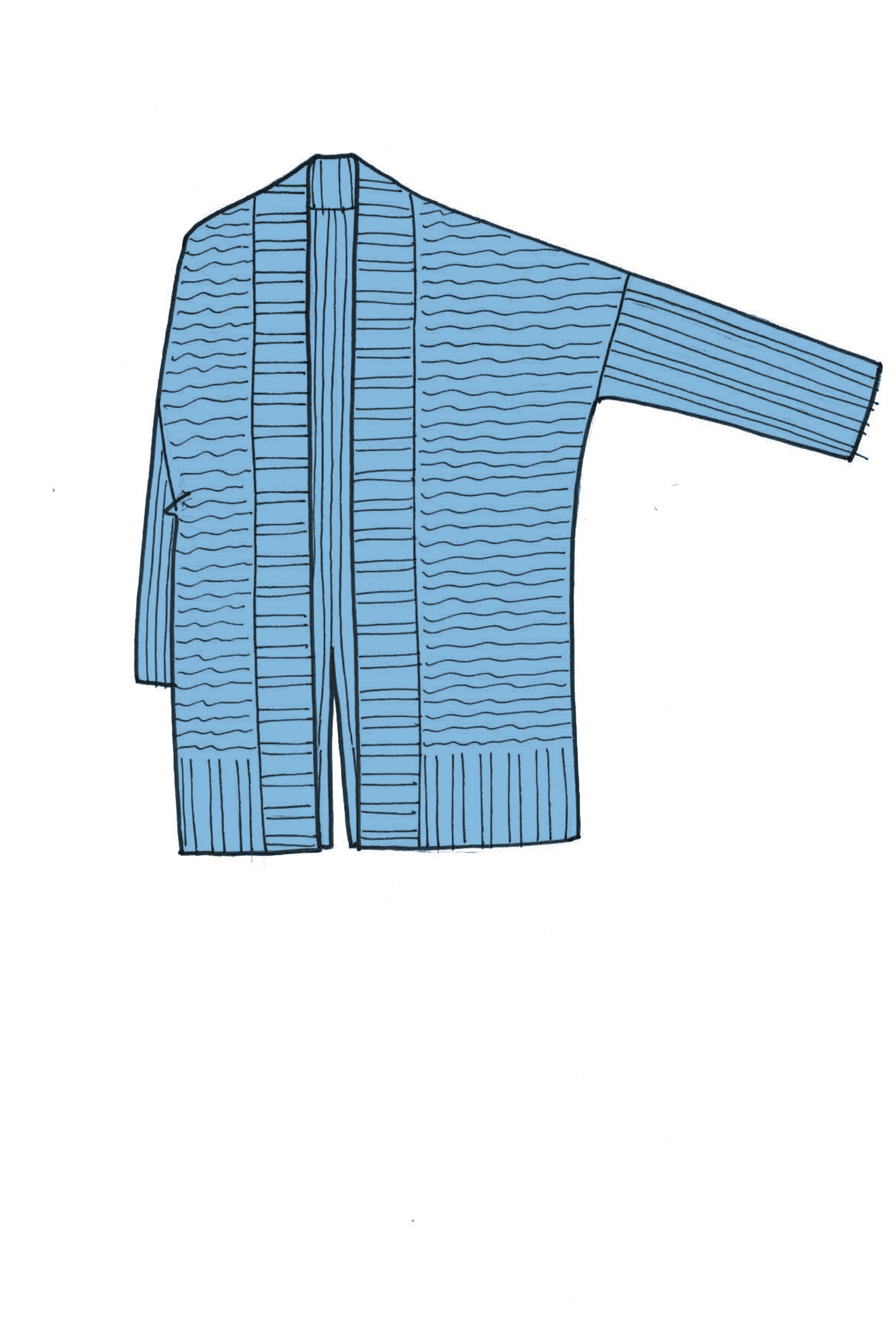 Cashmere Edge To Edge Cardigan - Made to Order