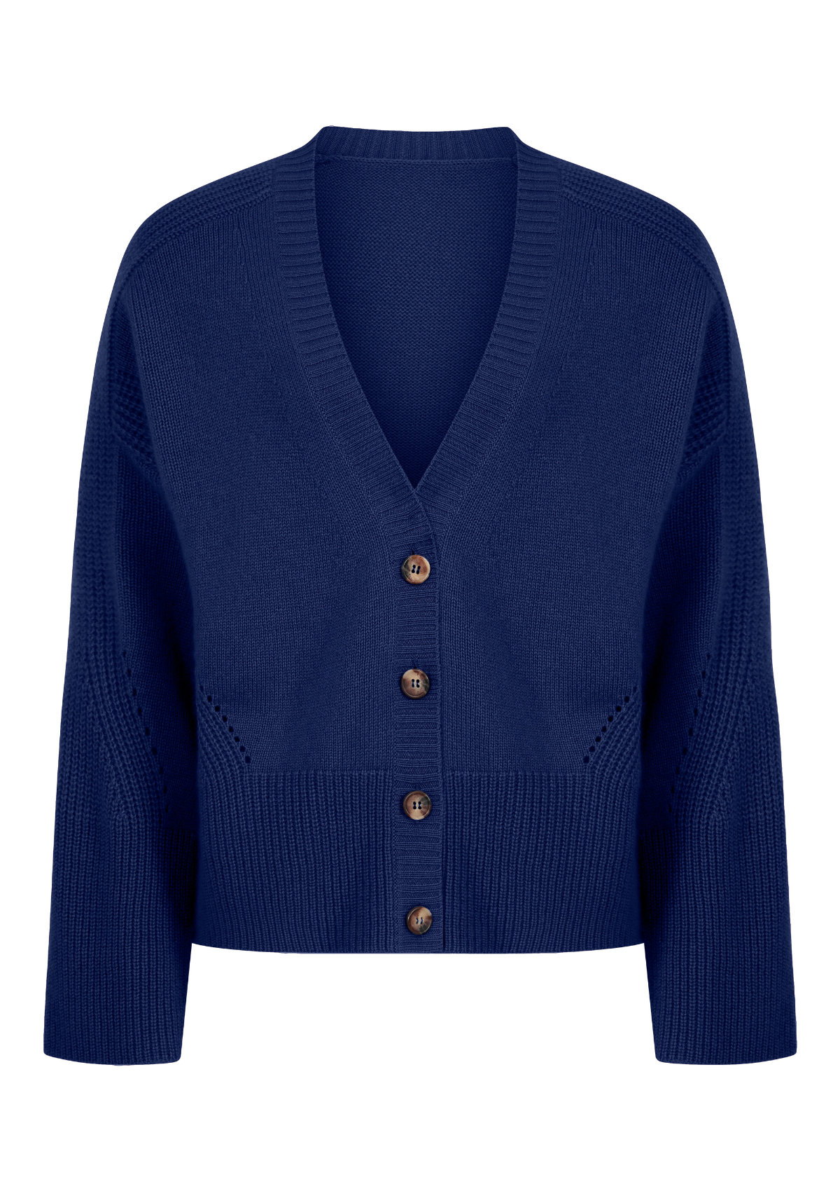 Cashmere Lofty Cardigan in Midnight Blue