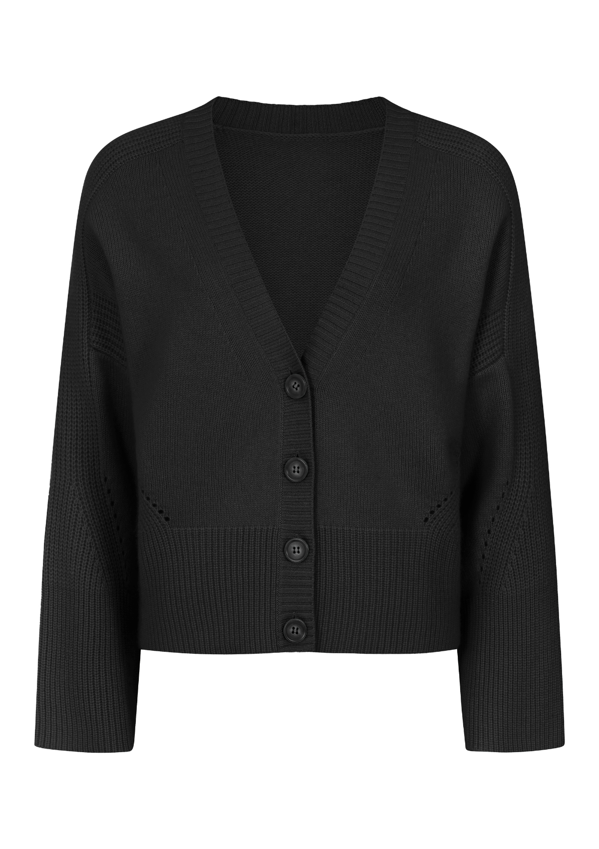 Cashmere Lofty Cardigan in Black