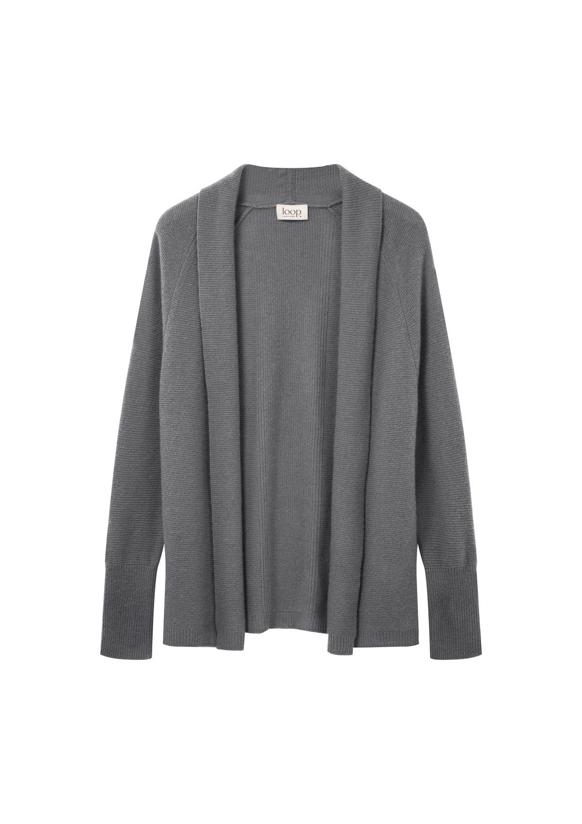 Relaxed Edge to Edge Cardigan in Pewter Grey