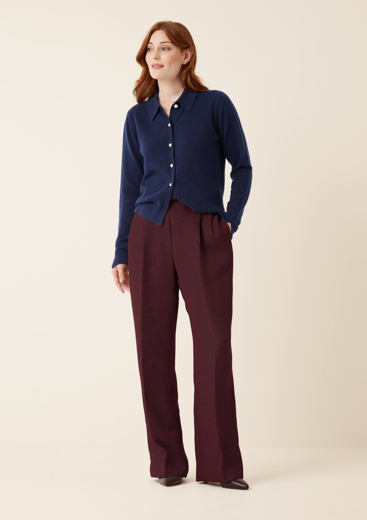 Knitted Shirt in Midnight Blue