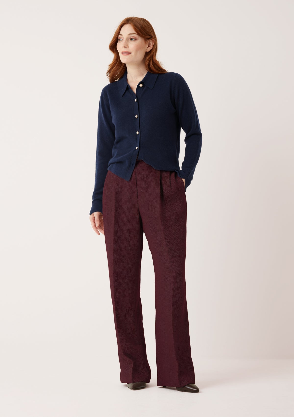 Knitted Shirt in Midnight Blue