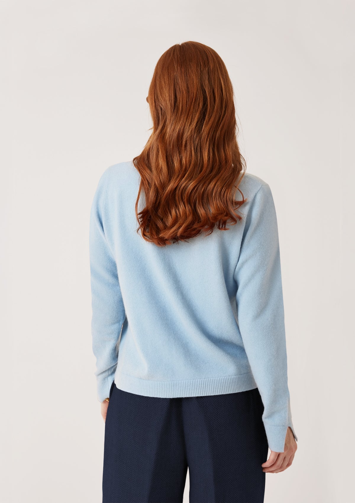 Knitted Shirt in Still Blue