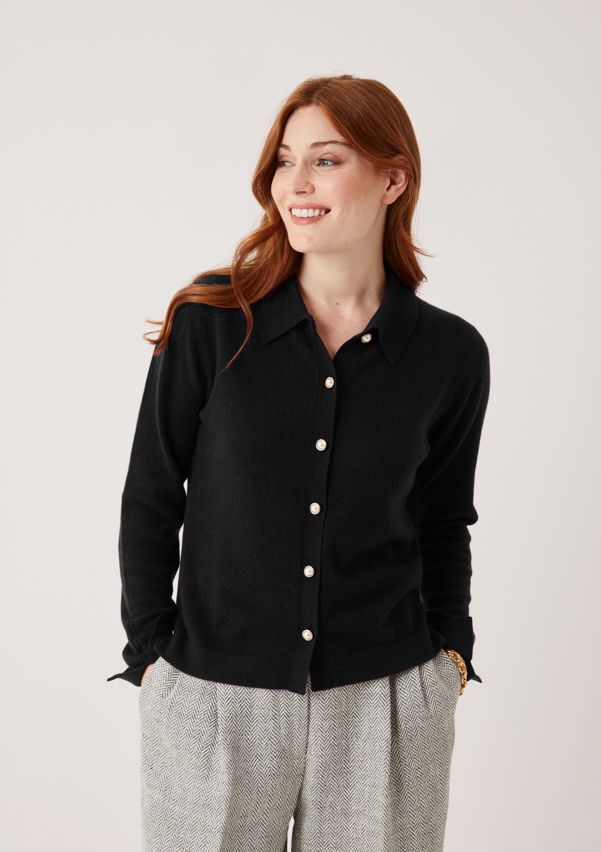 Knitted Shirt in Black