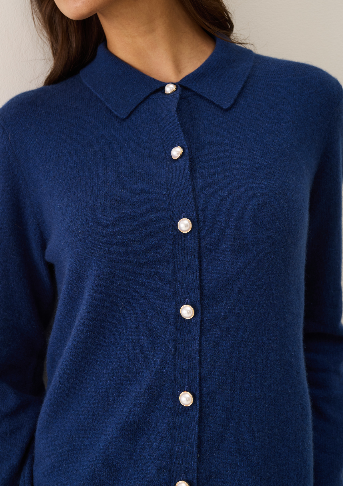 Knitted Shirt in Midnight Blue