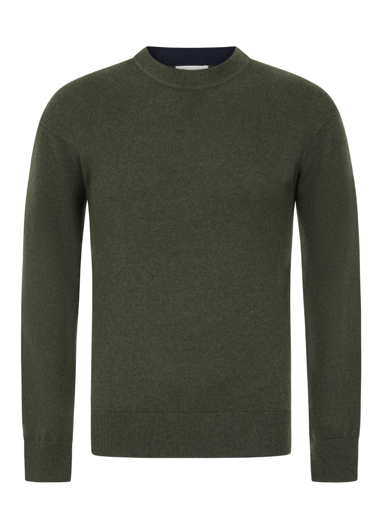 Crew Neck Sweatshirt in Khaki Green