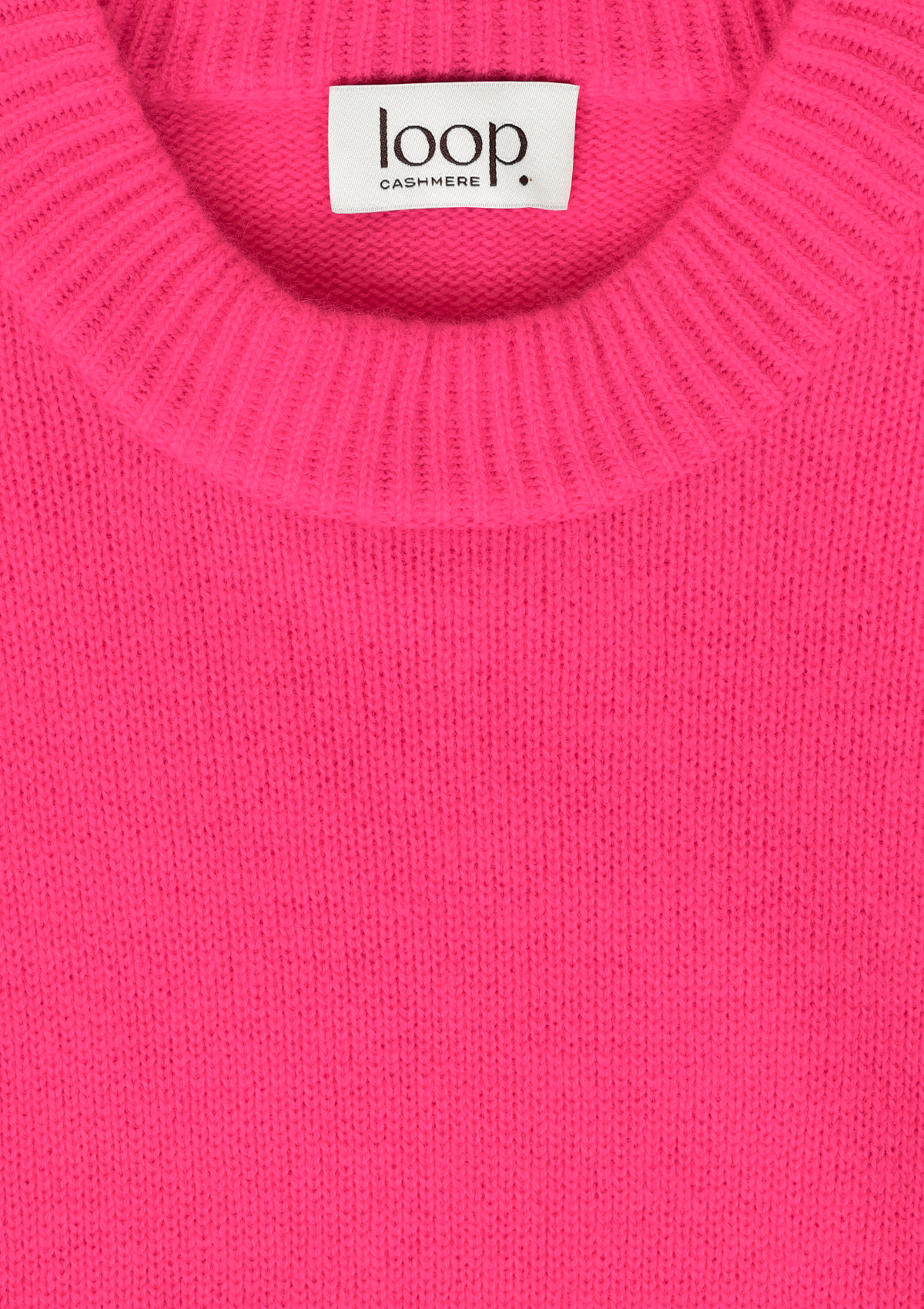 Cropped Cashmere Sweatshirt in Cherry Pink
