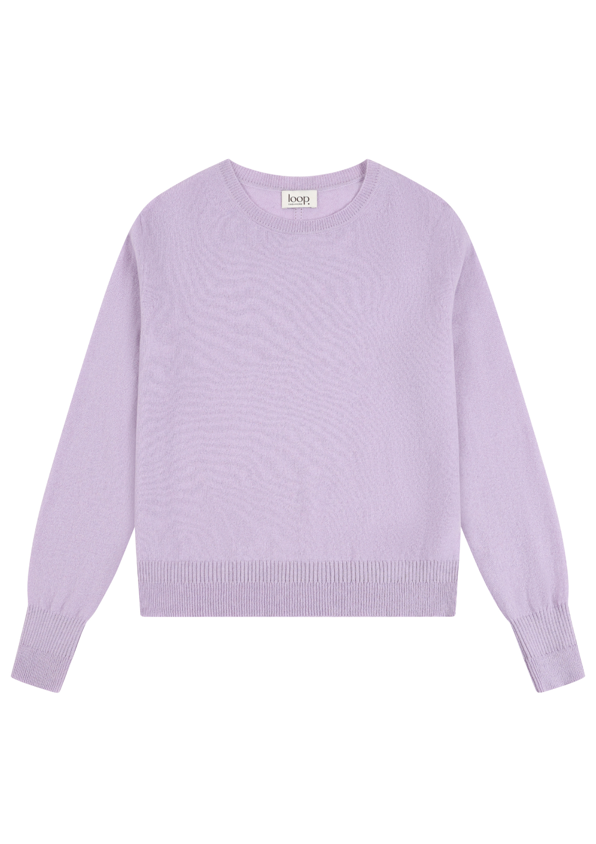Cashmere Crew Neck Sweater in Siberian Lilac