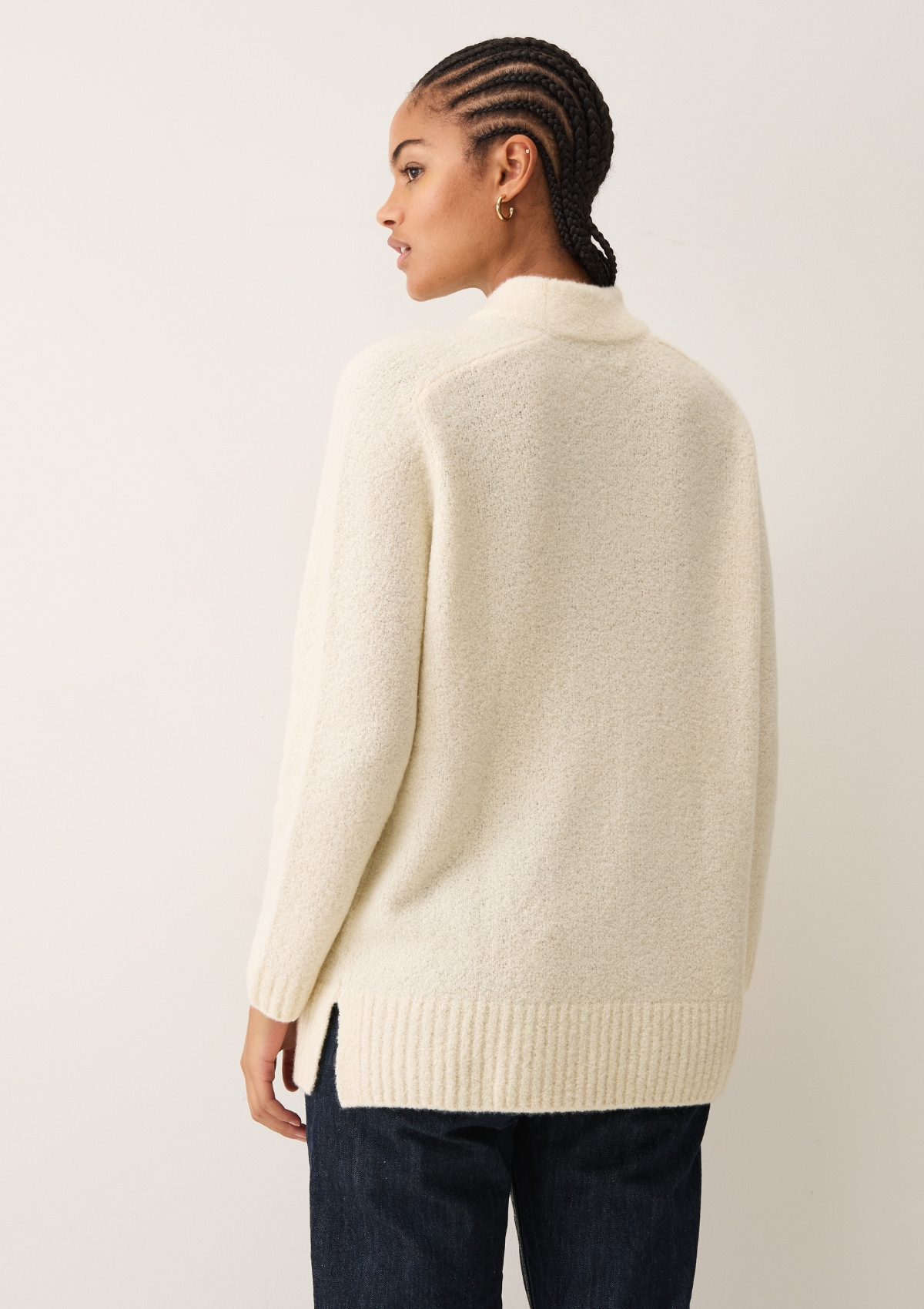 Boucle Sweater in Ivory