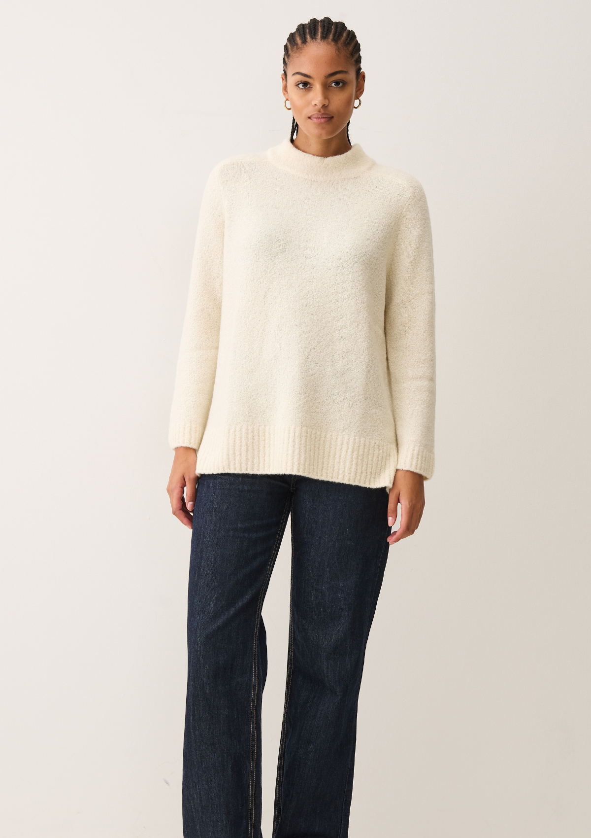 Boucle Sweater in Ivory