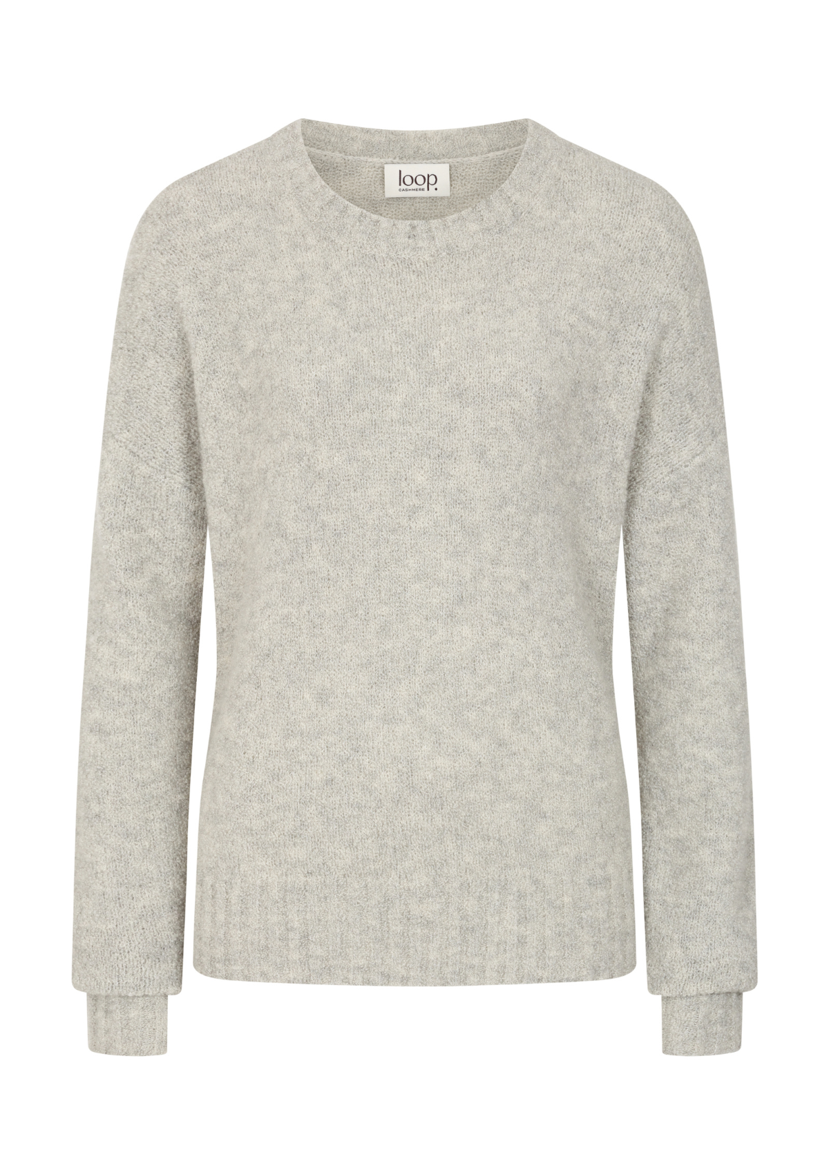 Boucle Sweatshirt in Cement Grey