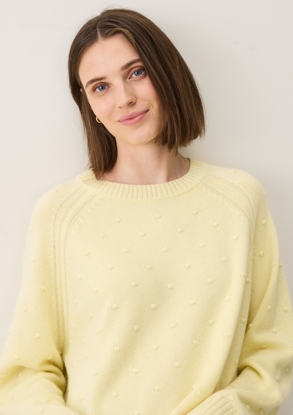 Bobble Sweater in Lemonade Yellow