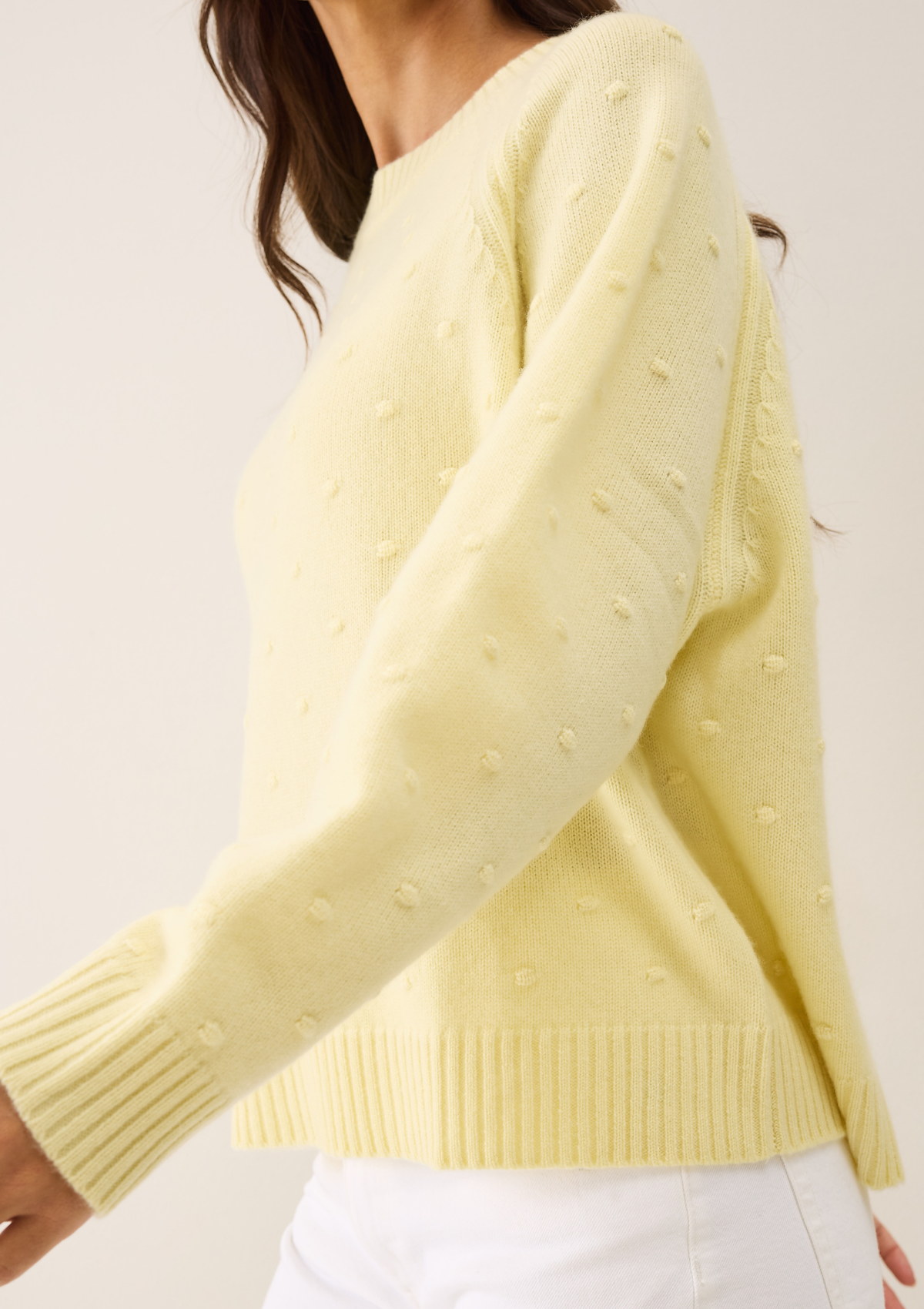 Bobble Sweater in Lemonade Yellow