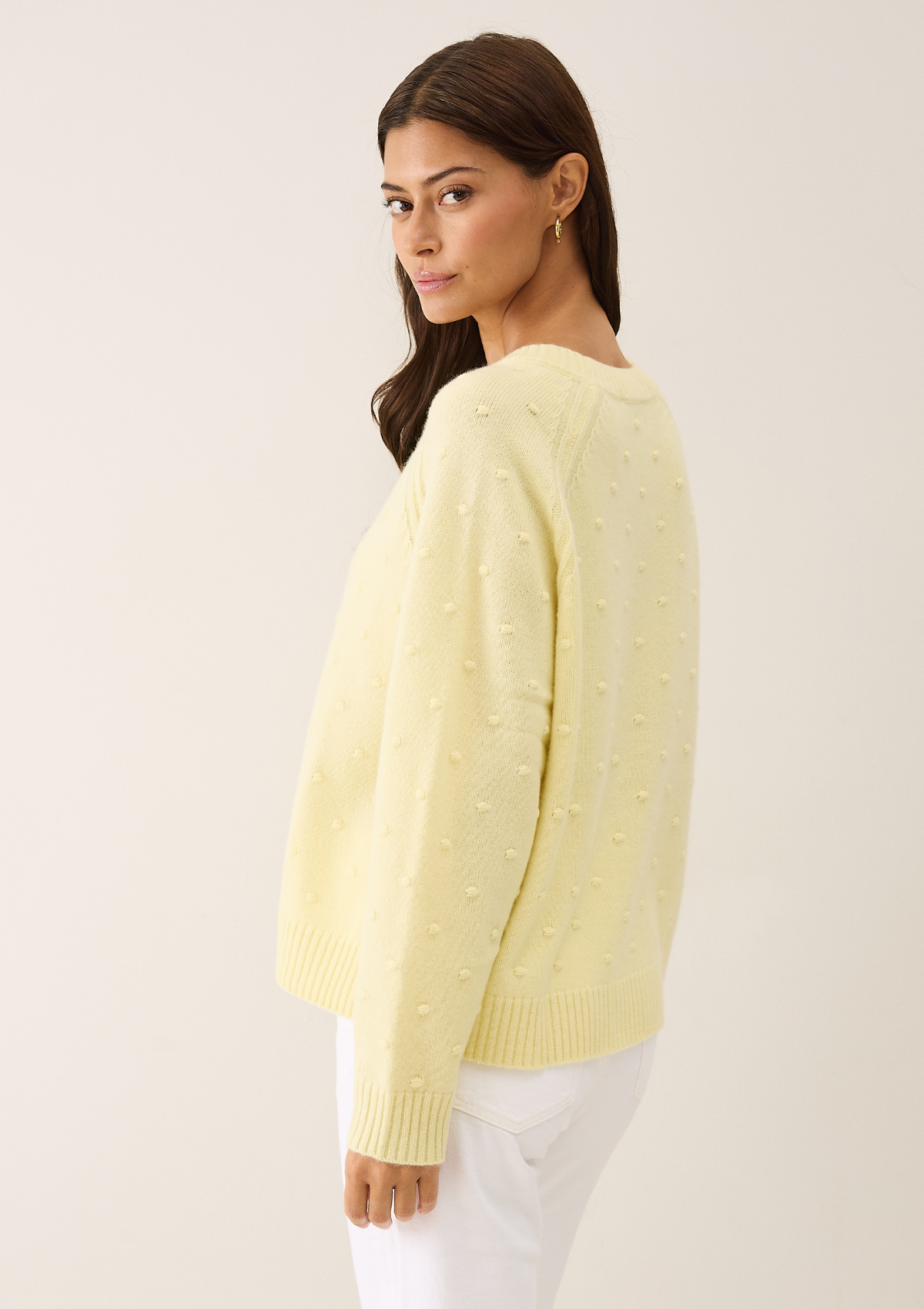 Bobble Sweater in Lemonade Yellow