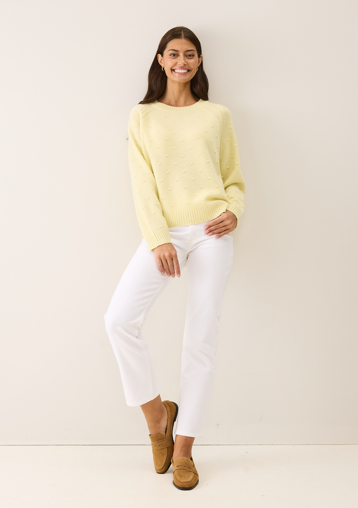 Bobble Sweater in Lemonade Yellow