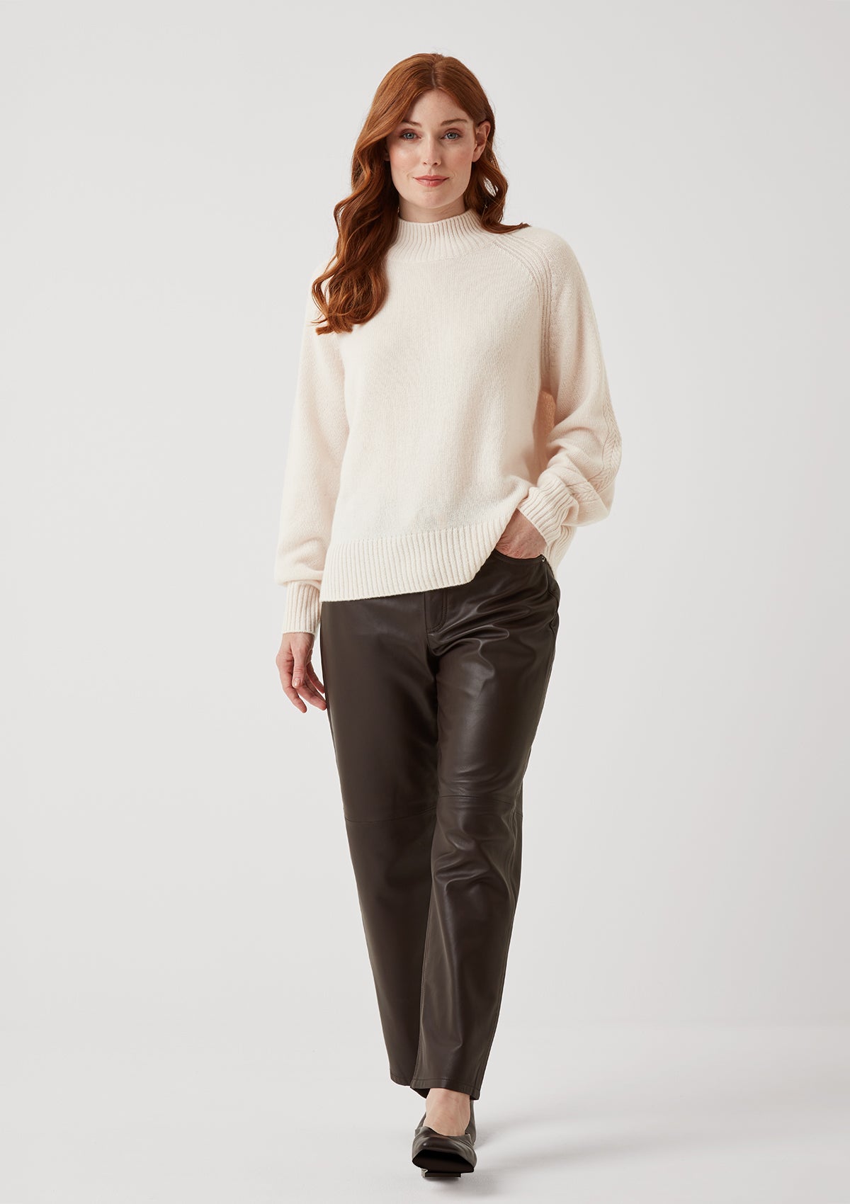 The Luxe Turtle Neck in Feather
